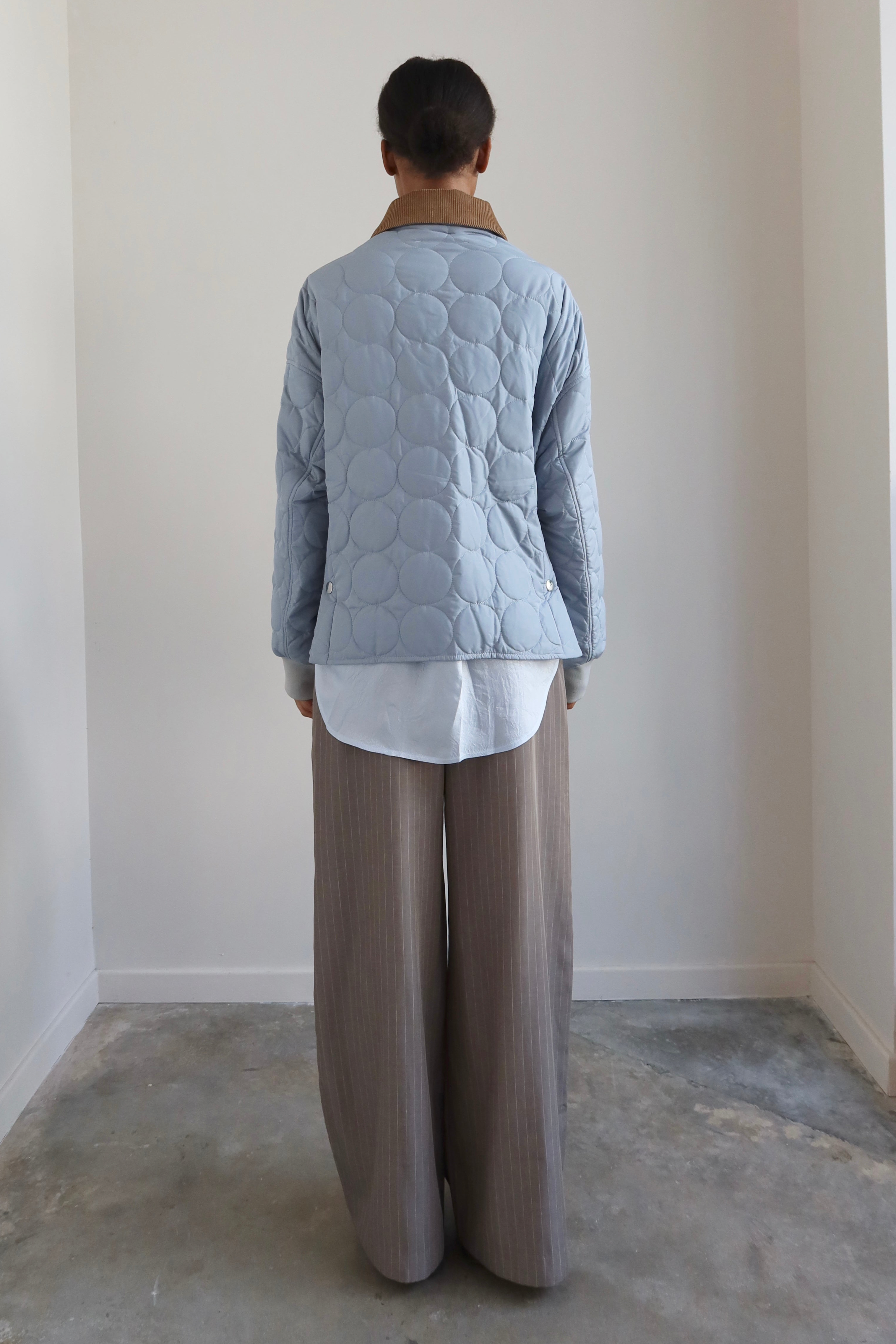 Bubble Light Blue Quilted Jacket