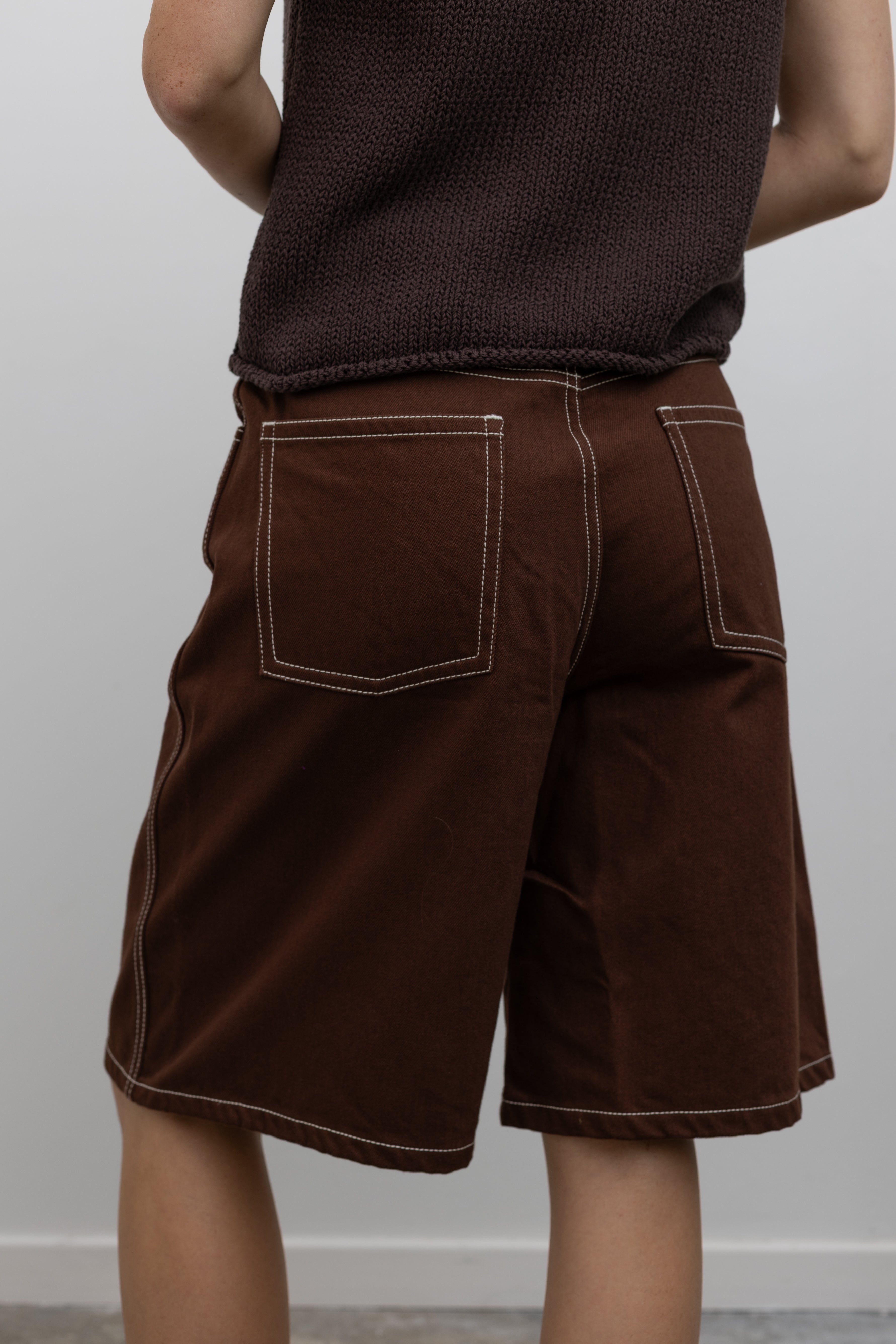 Framework Brown Denim Shorts