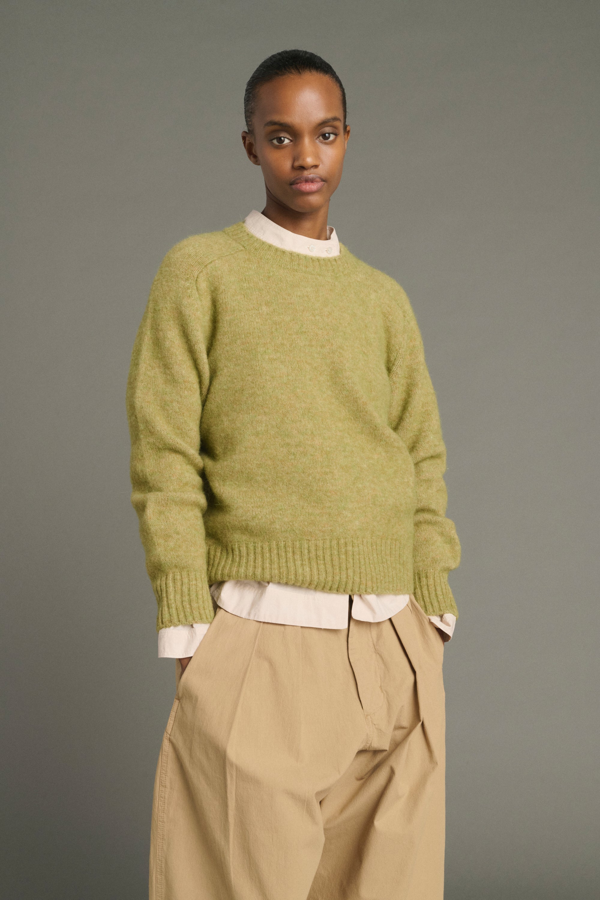 Sage Envie Wool and Alpaca Sweater
