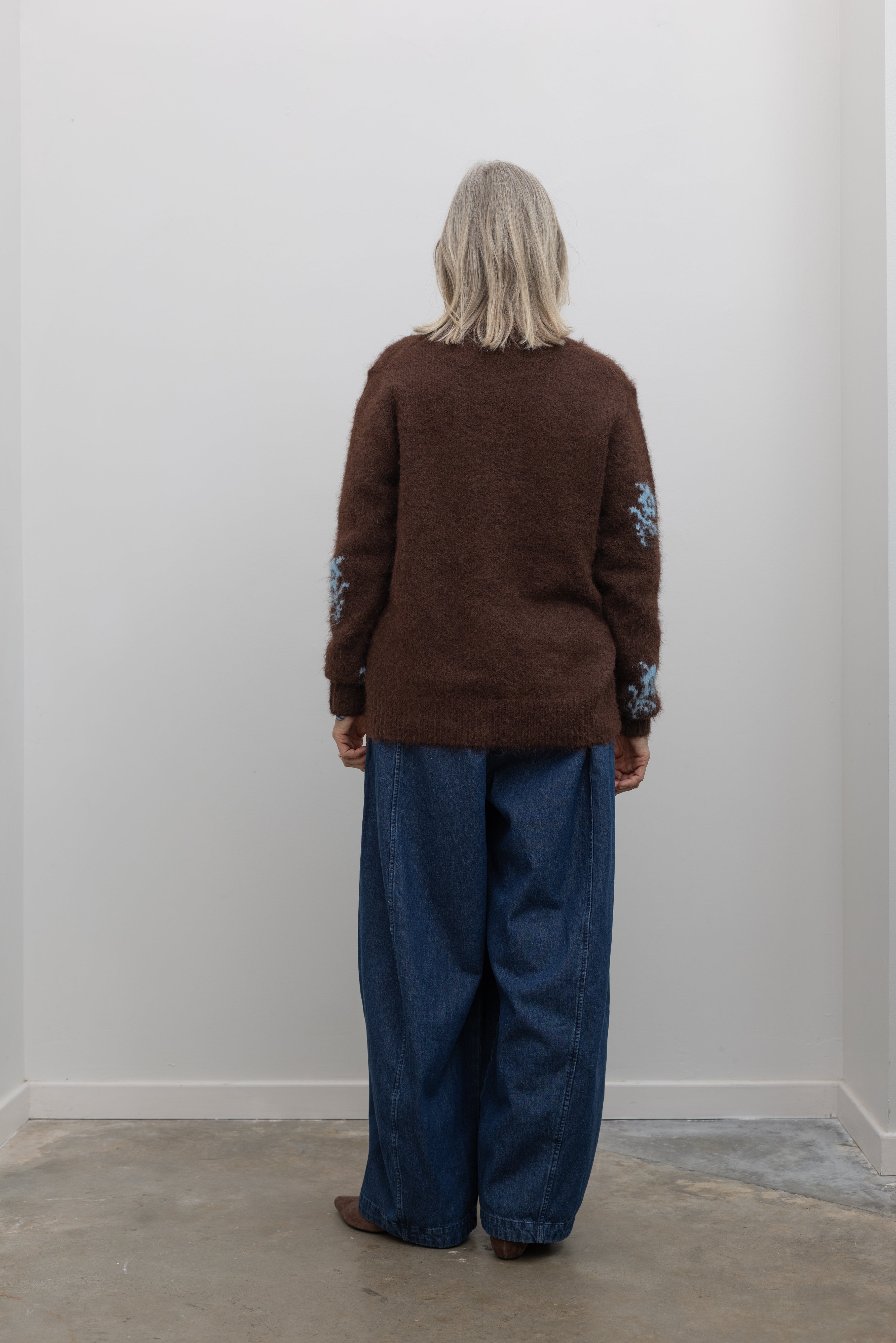 Denim Blue Cotton Parachute Pants