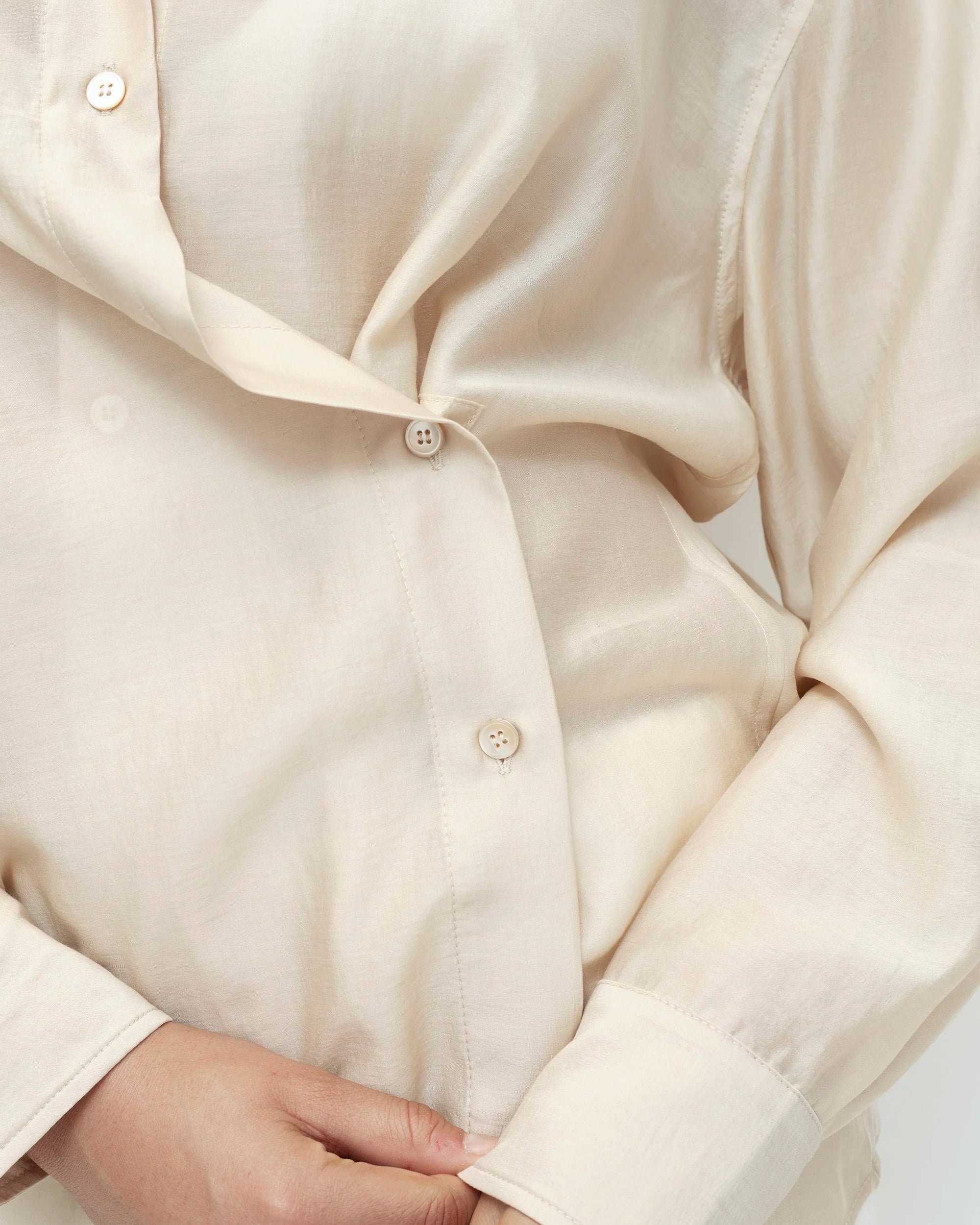 Beige Semi Sheer Shirt