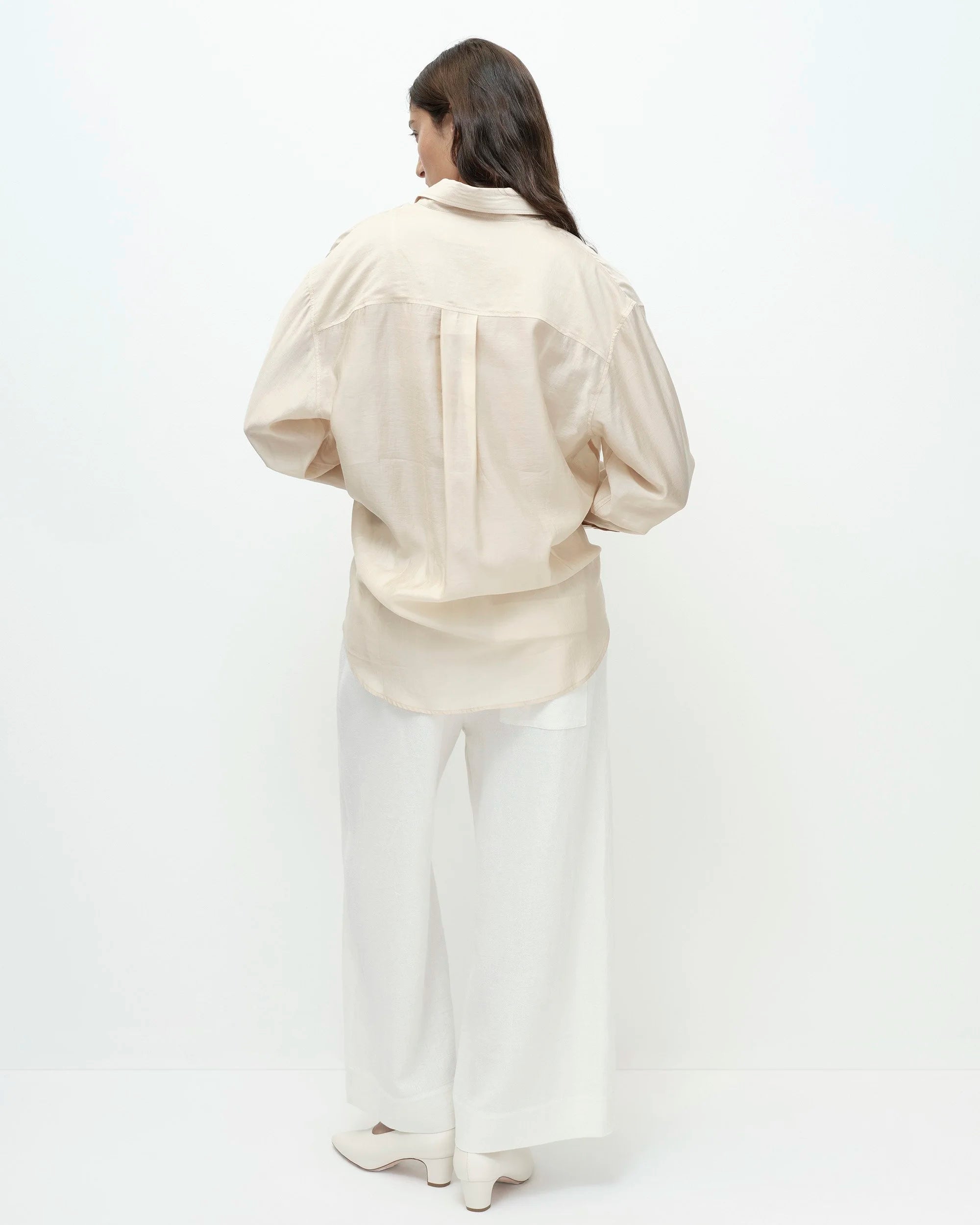 Beige Semi Sheer Shirt