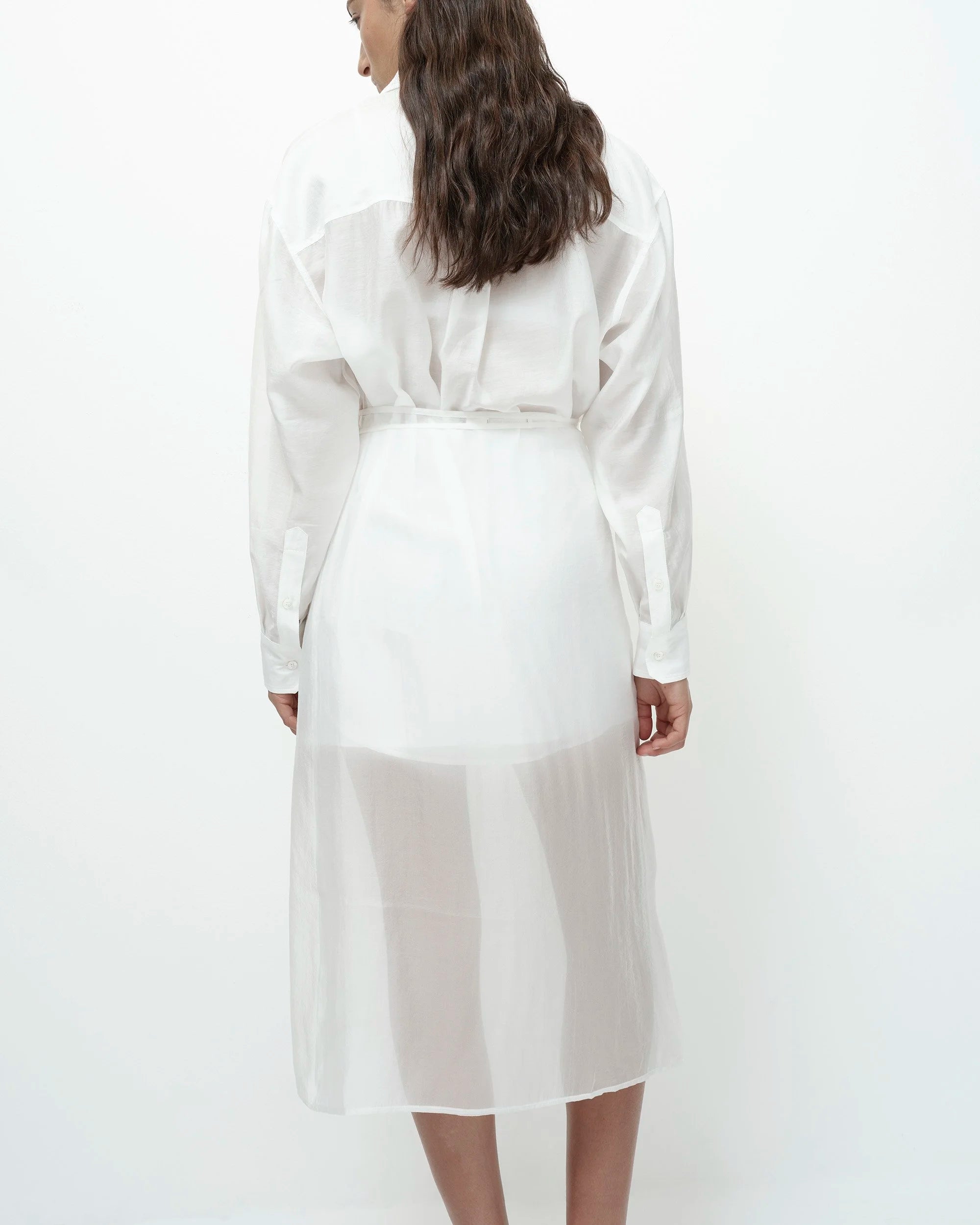 White Organza Wrap Skirt
