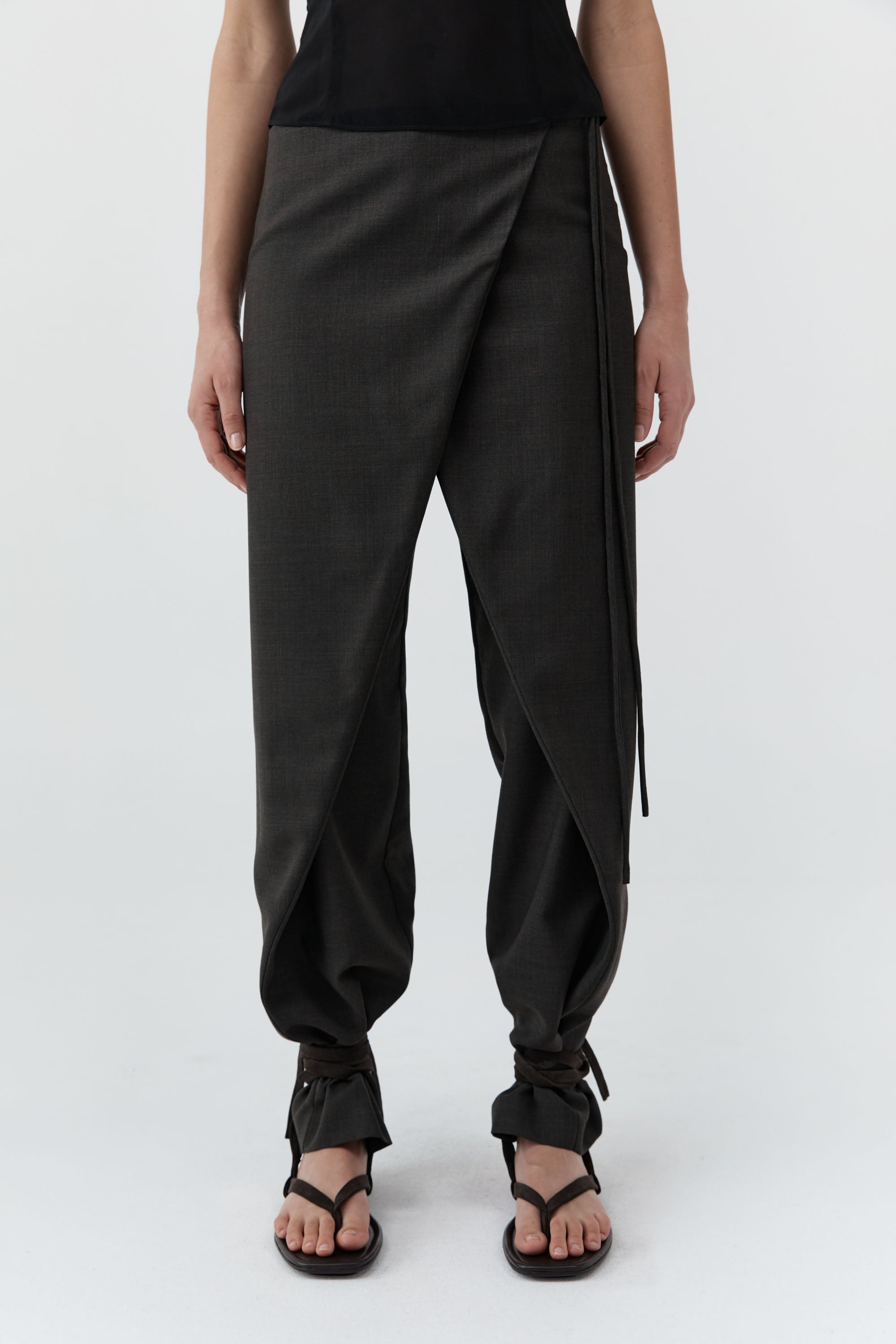 Umber Wrap Rouleau Pants