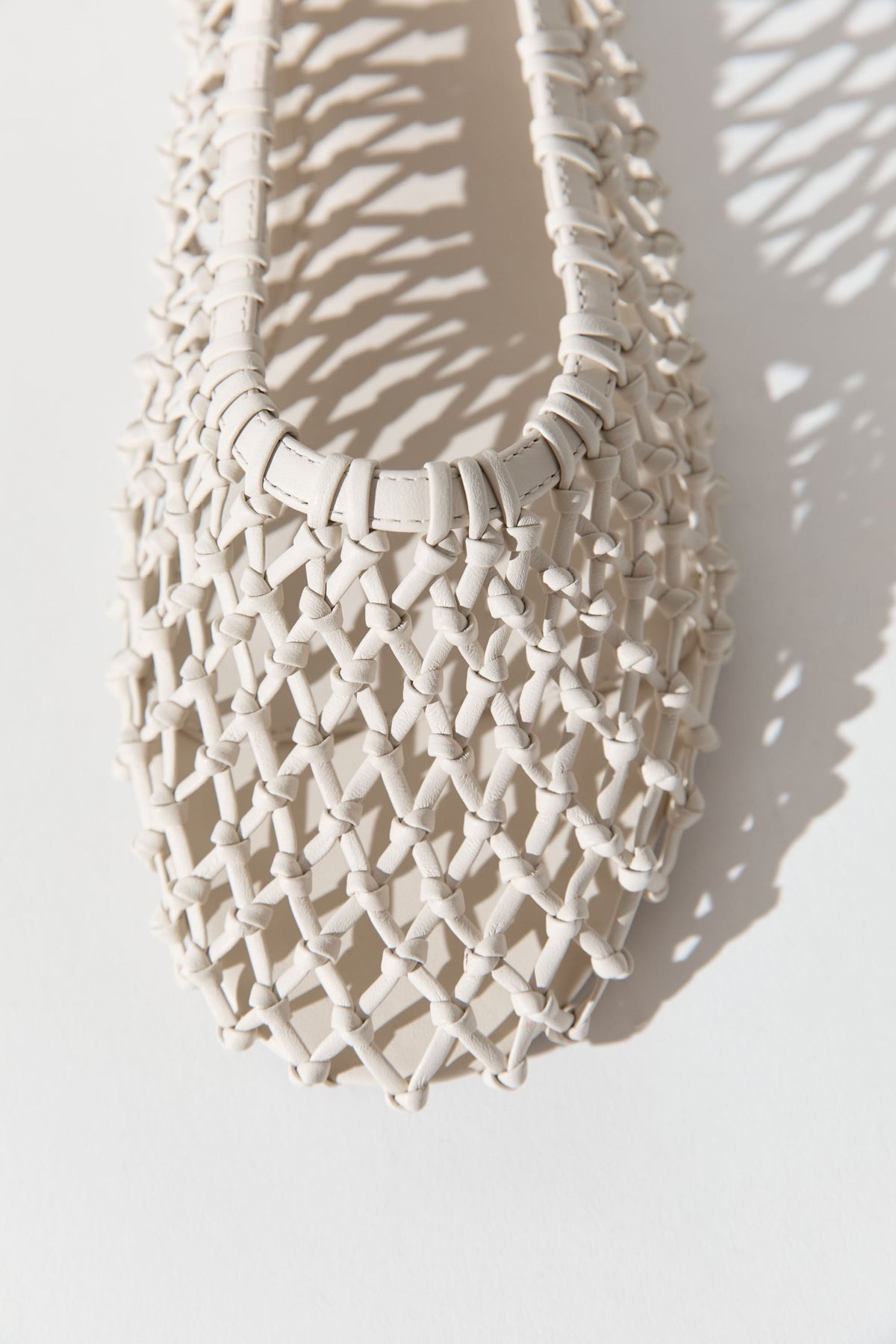 Off White Woven Ballerina Flat