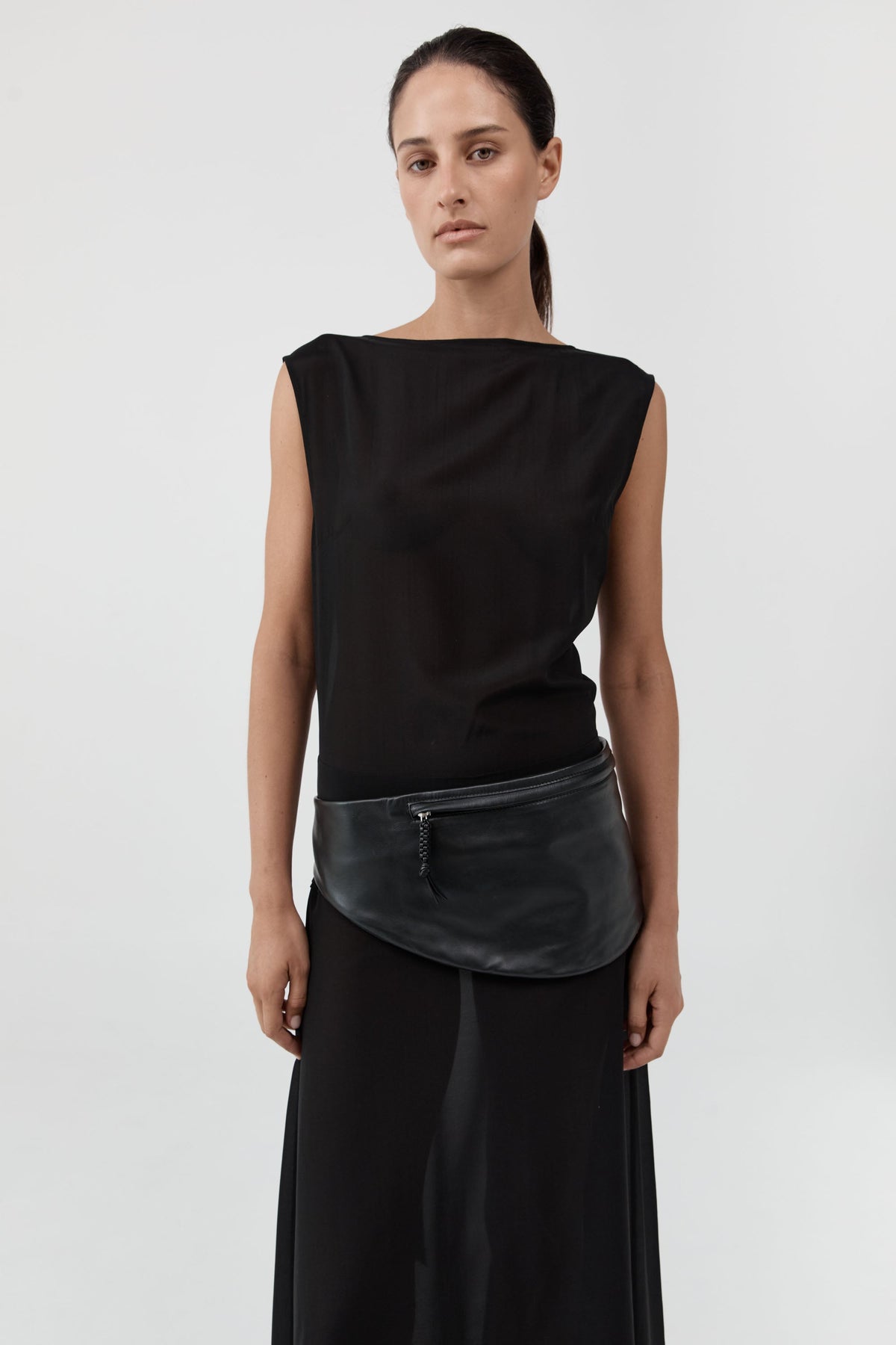 Black Soft Belt Bag