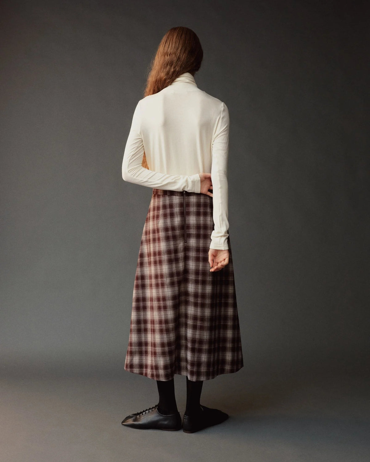 Ivory Roll Neck Jersey Top