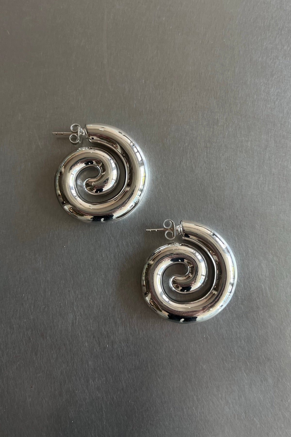 Sterling Silver Spiral Earrings