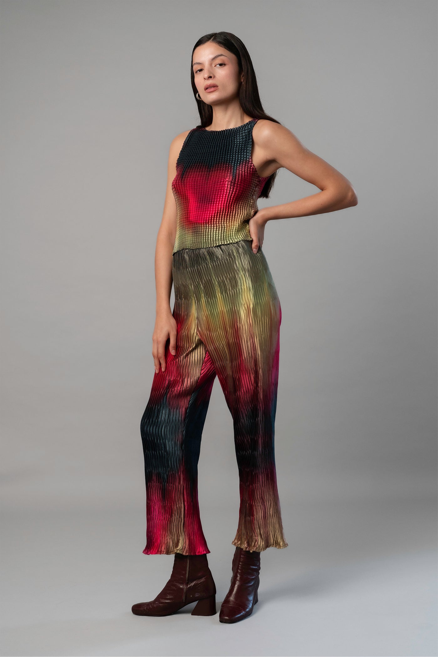 Vermis Pleated Tank Singlet