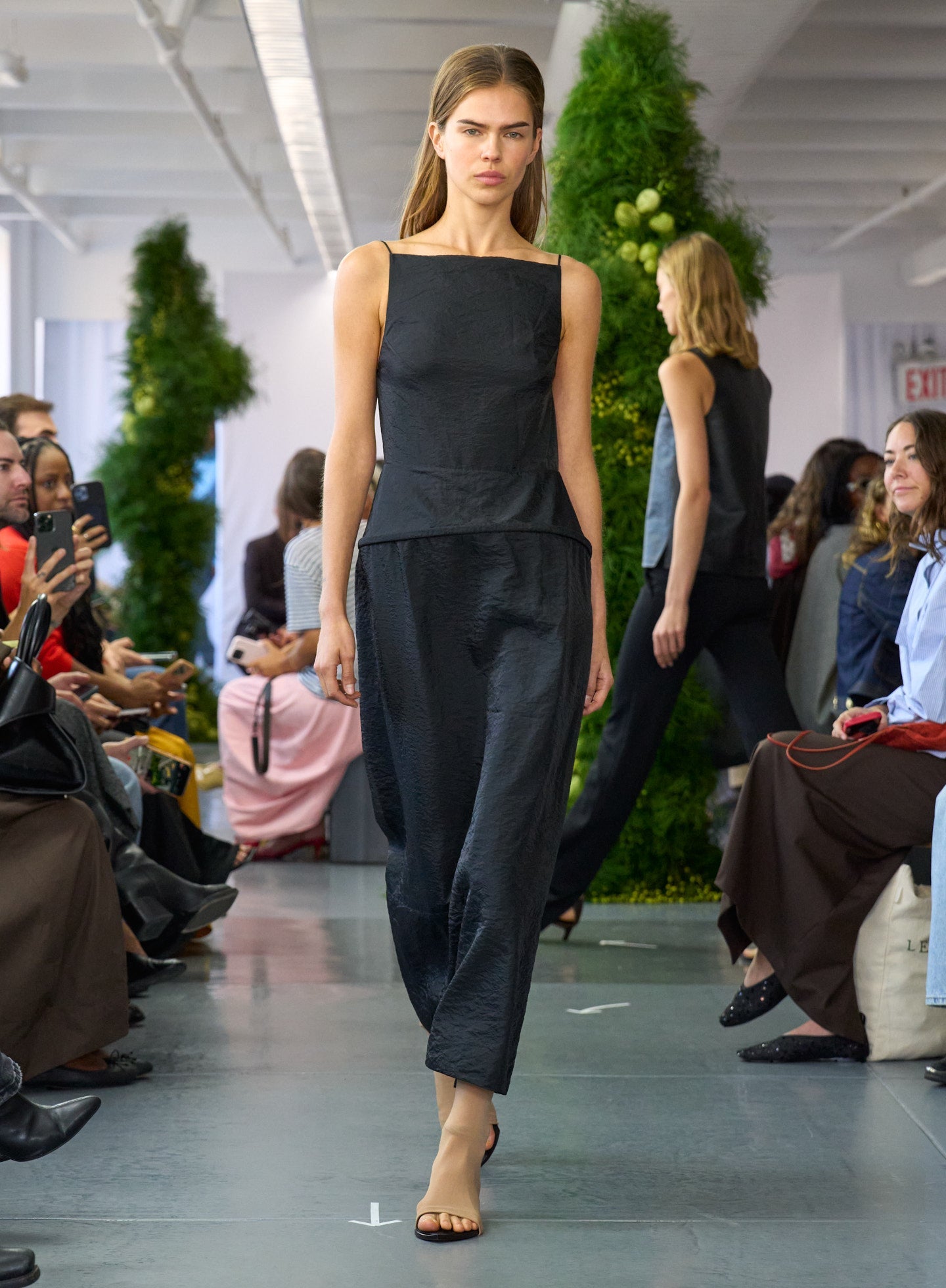 Black Chassis Hoop Strappy Dress