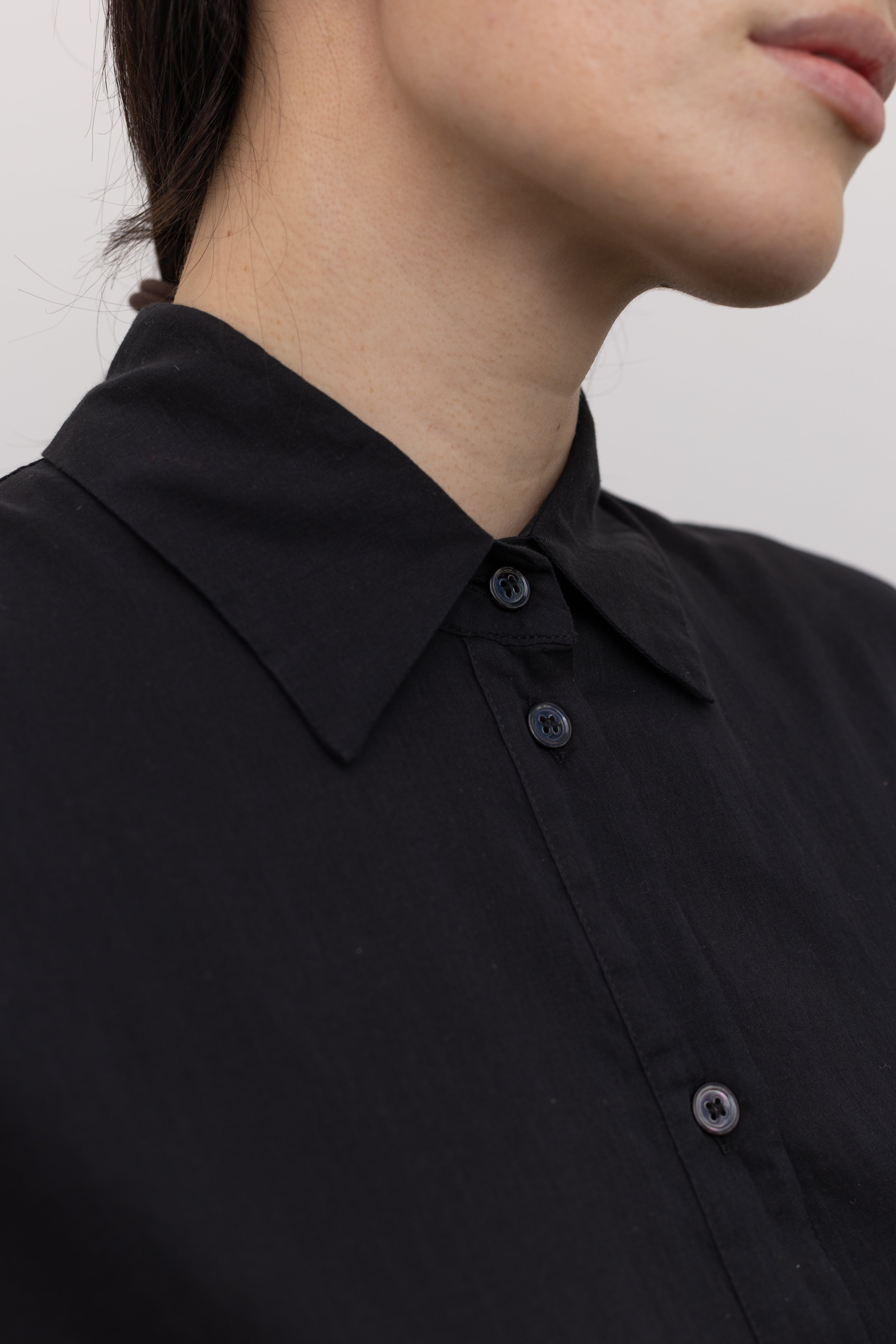 Black Piramide Shirt Dress