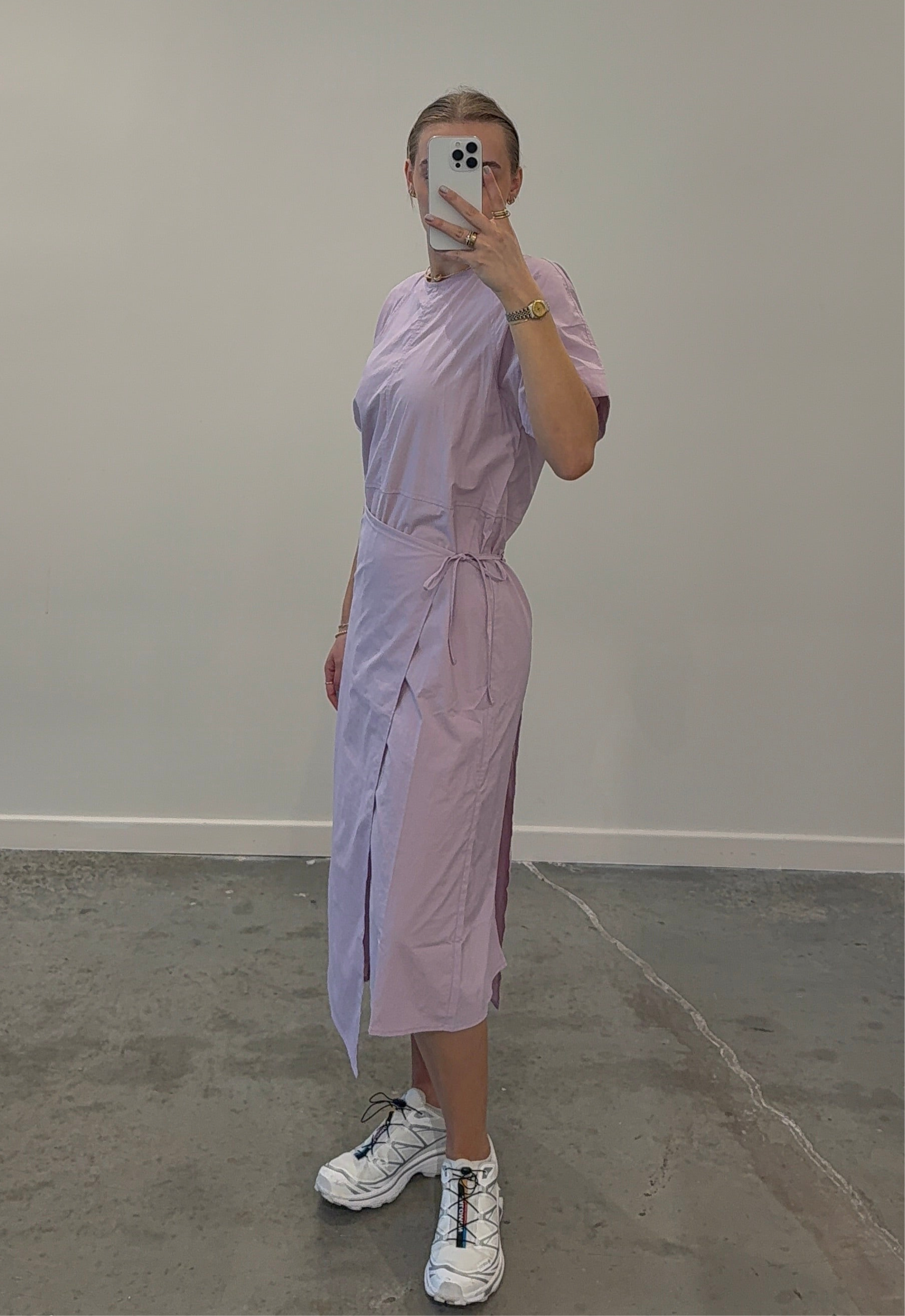 Lavender Wrap Dress