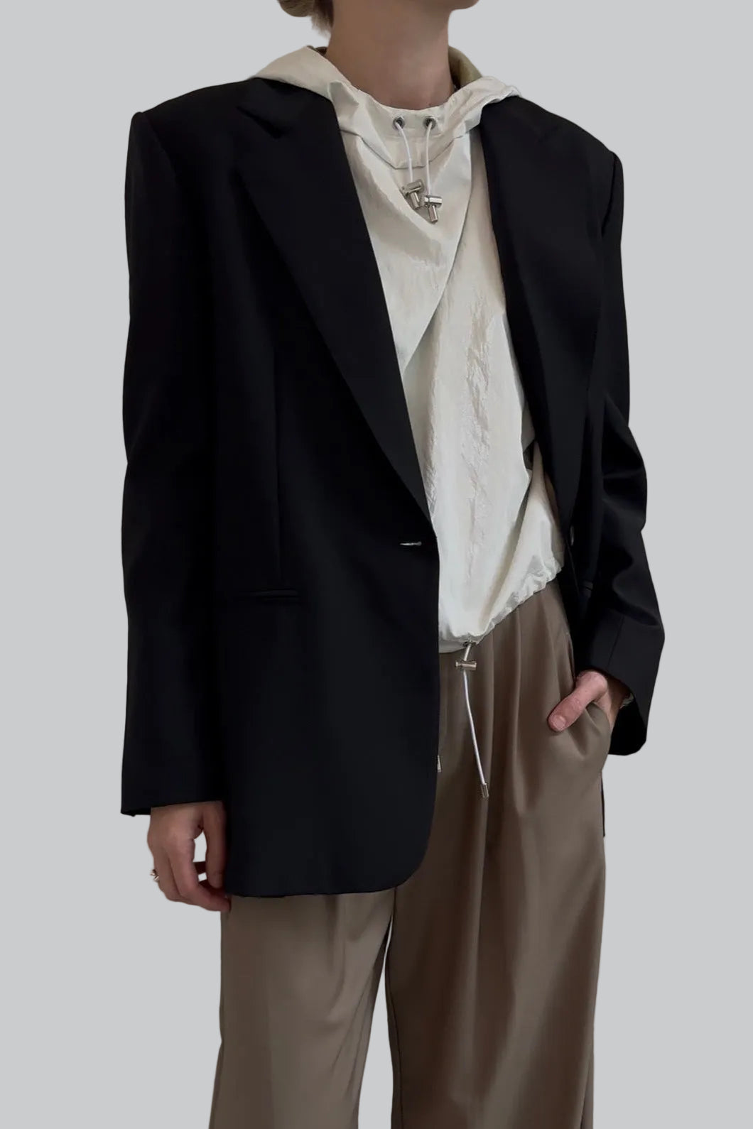 Diver Black Blazer Jacket