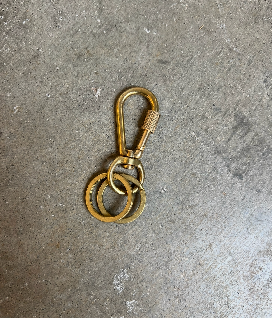 Brass Carabiner Key Chain