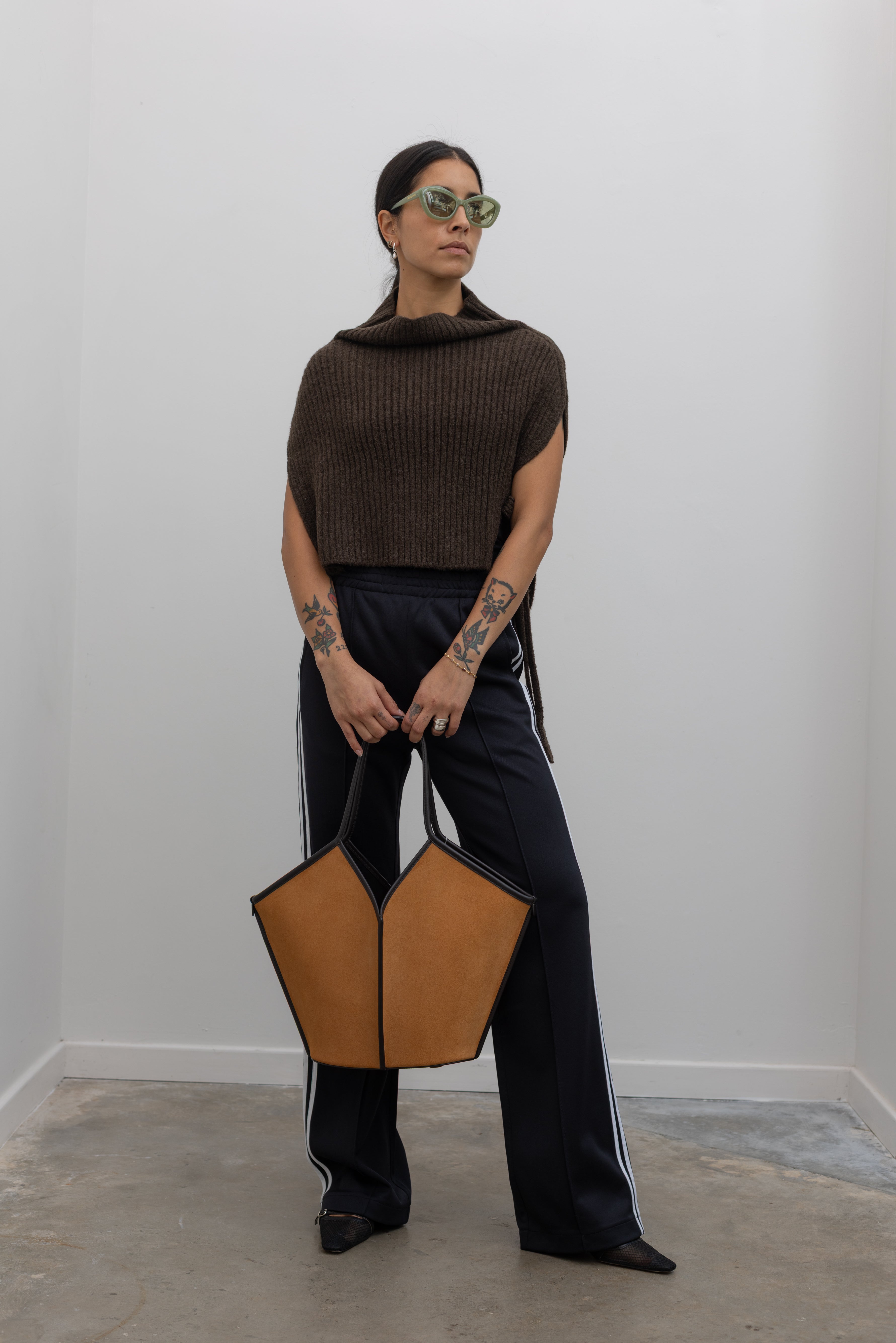 Calella Suede Trim Tote Bag