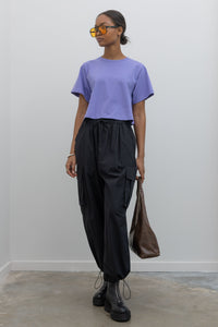 Lavender Relaxed Cropped T-Shirt