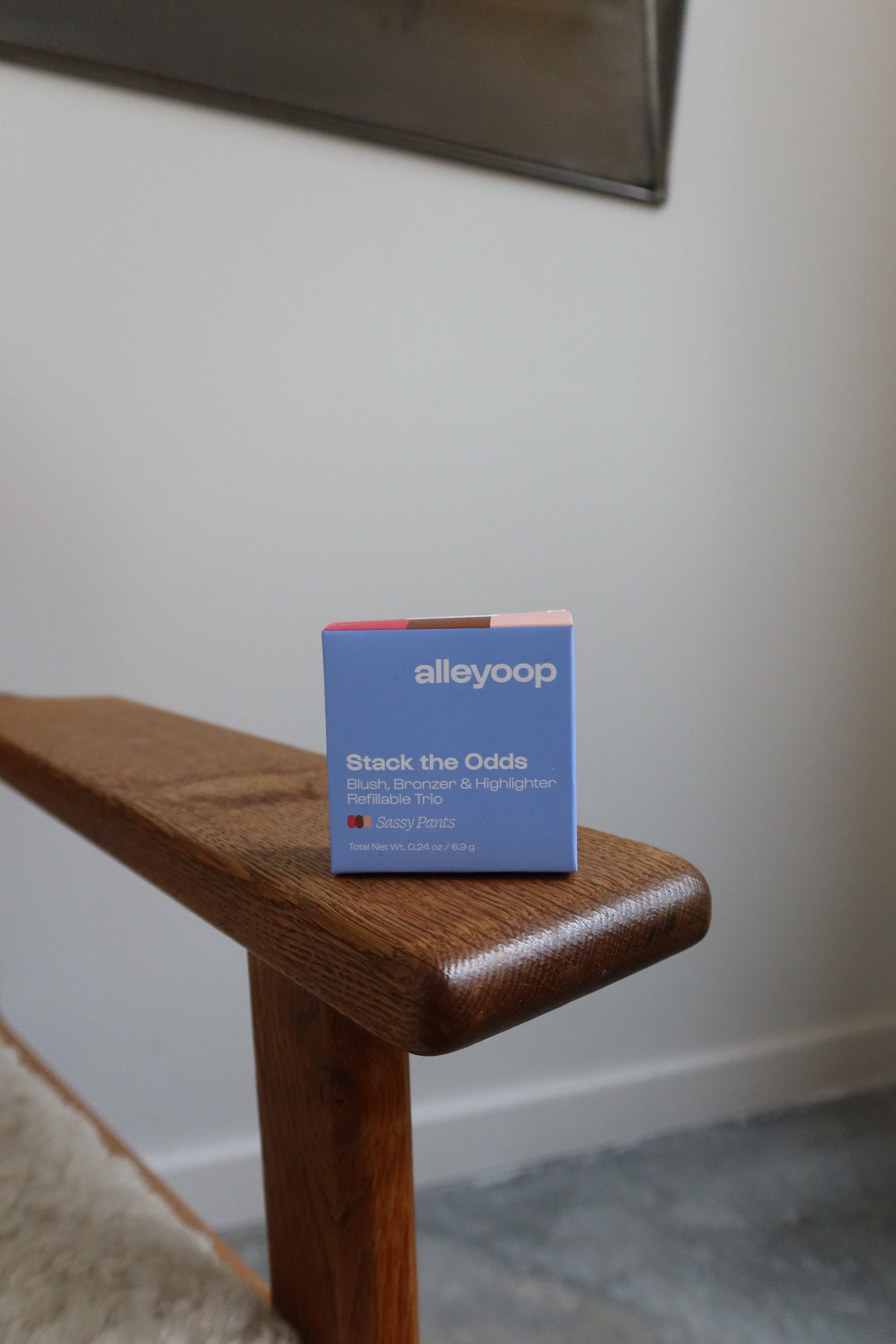 Alleyoop Makeup product packaging at Alas Eius