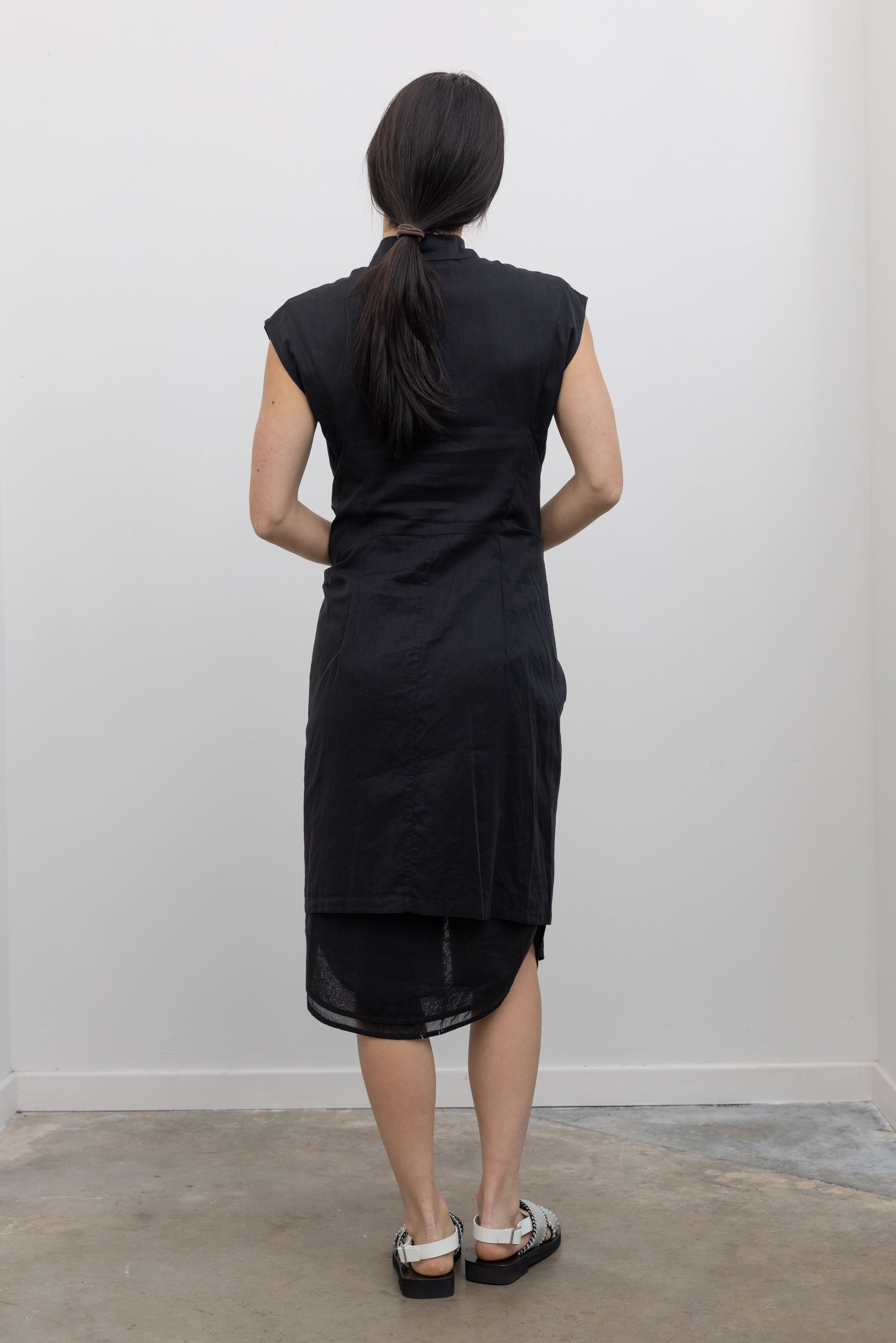 Black Piramide Shirt Dress