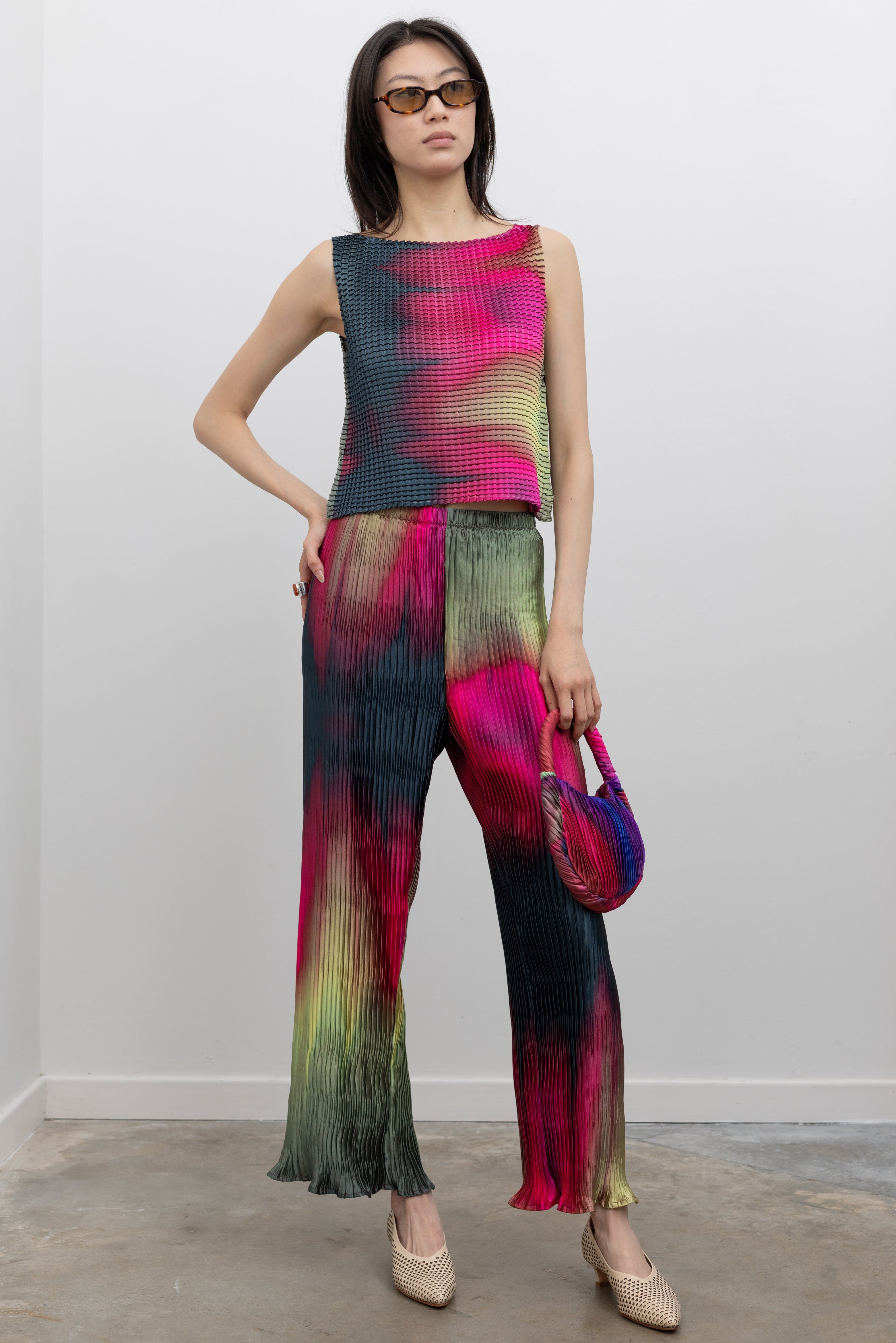 Vermis Pleated Tank Singlet
