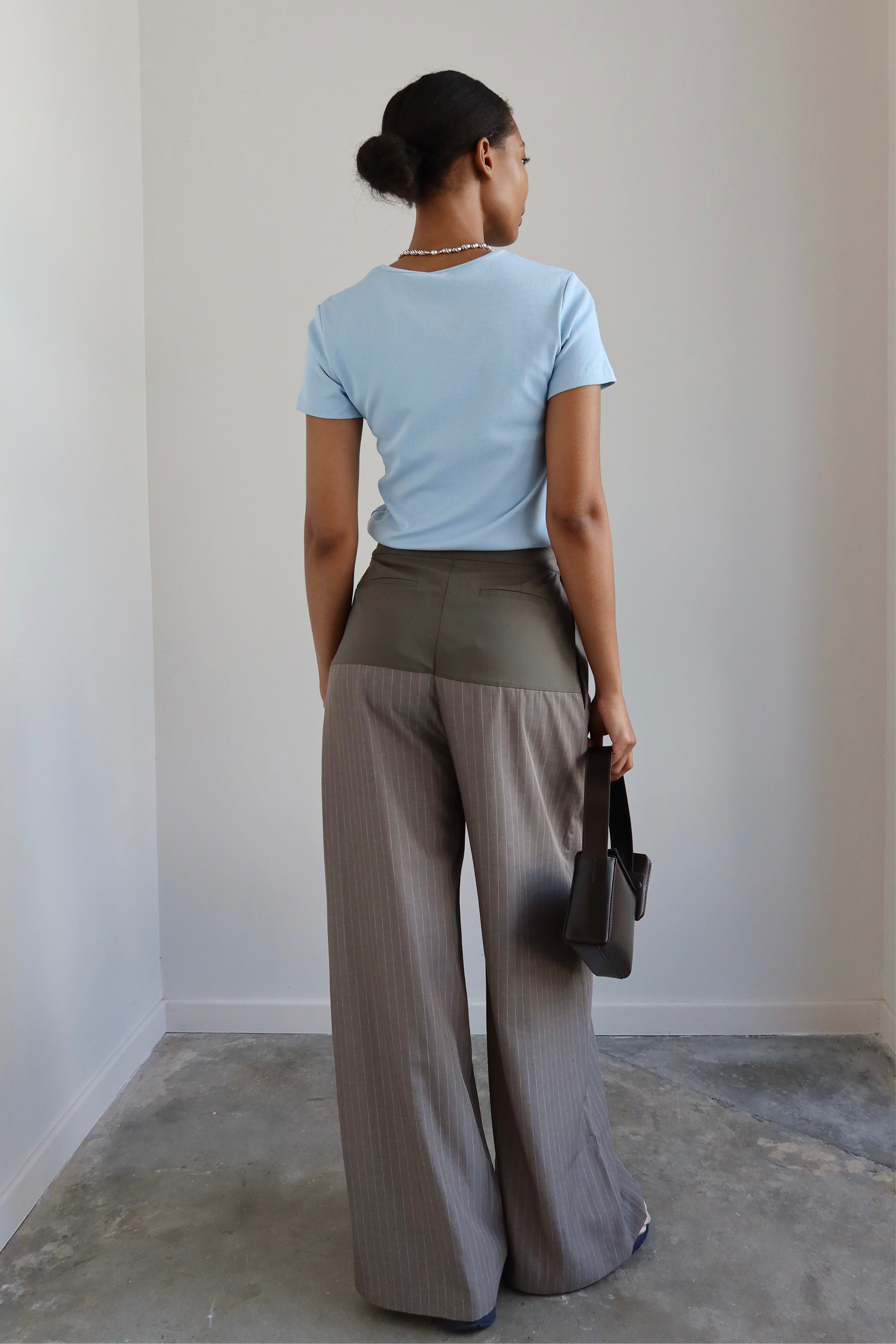 Light Blue Soft Ribbed Top