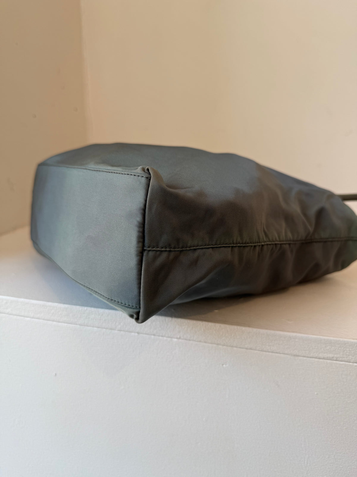 Khaki Prada Nylon Shoulder Bag – alas eius