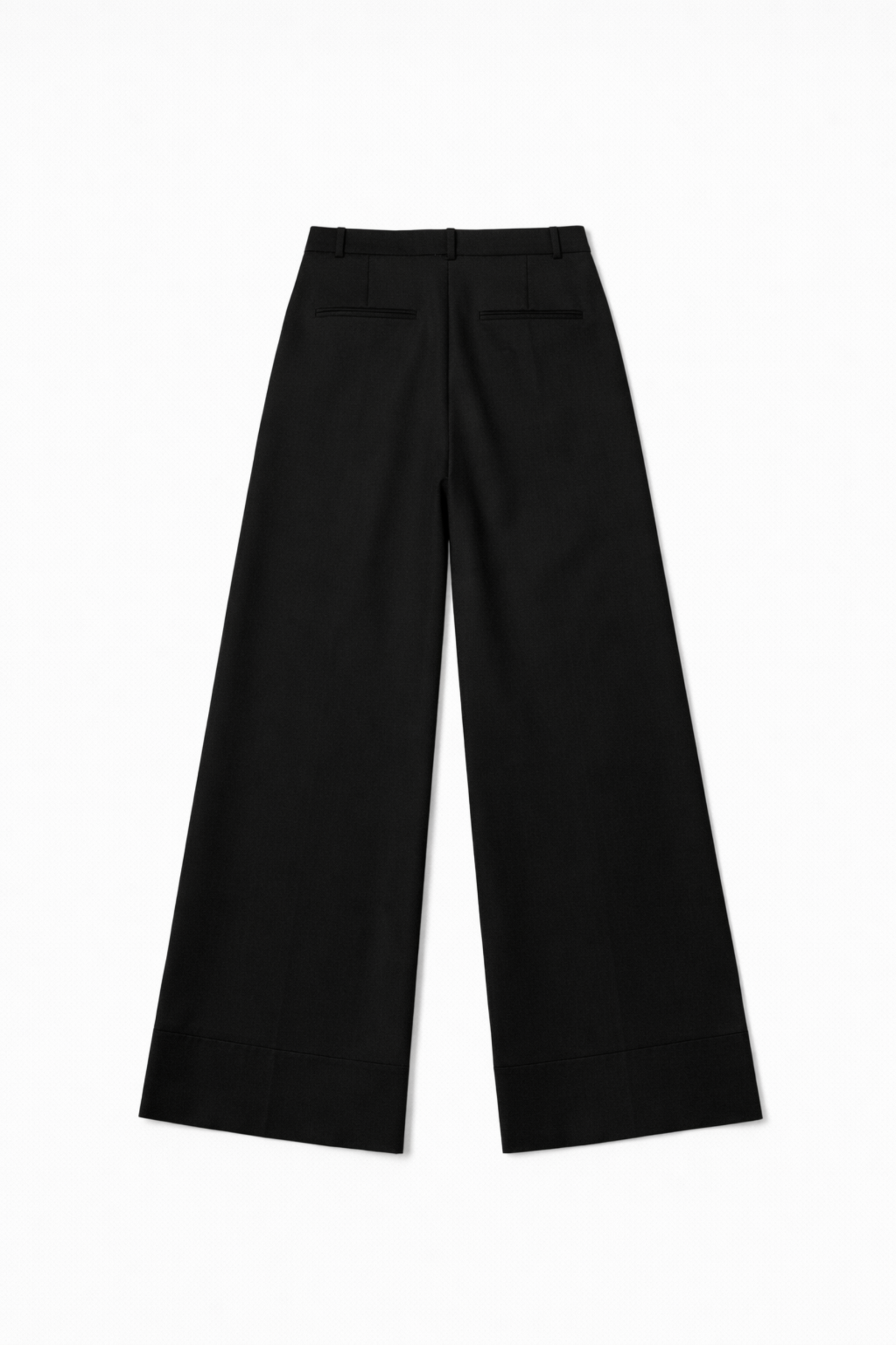 The Summer Wool Black Flare Trouser