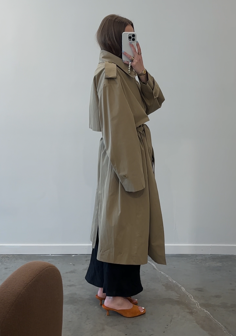 Manteau Long Beige Promod Trench Coat Promod Manteaux Femme Trench