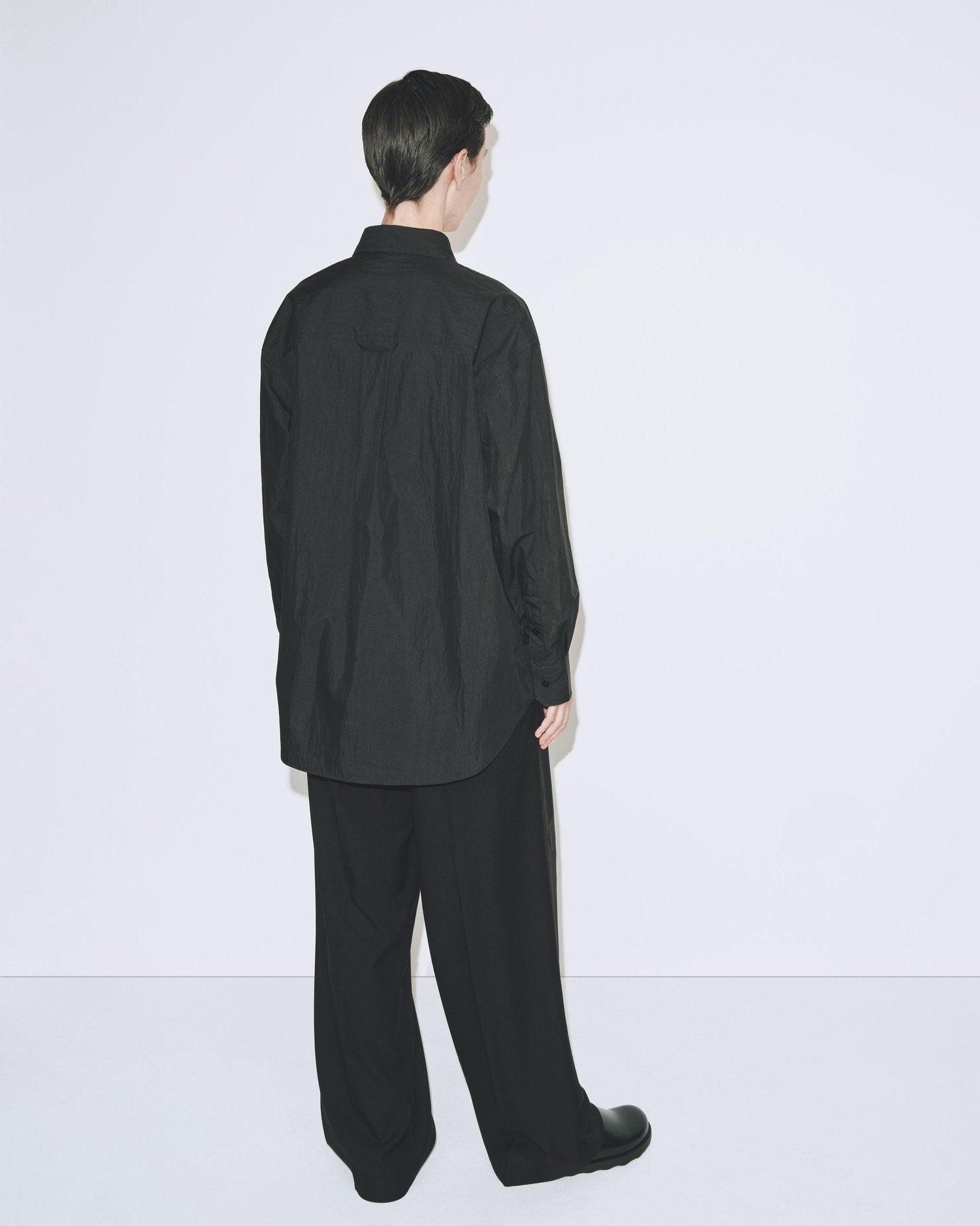 Black Oversized Cotton Shirt