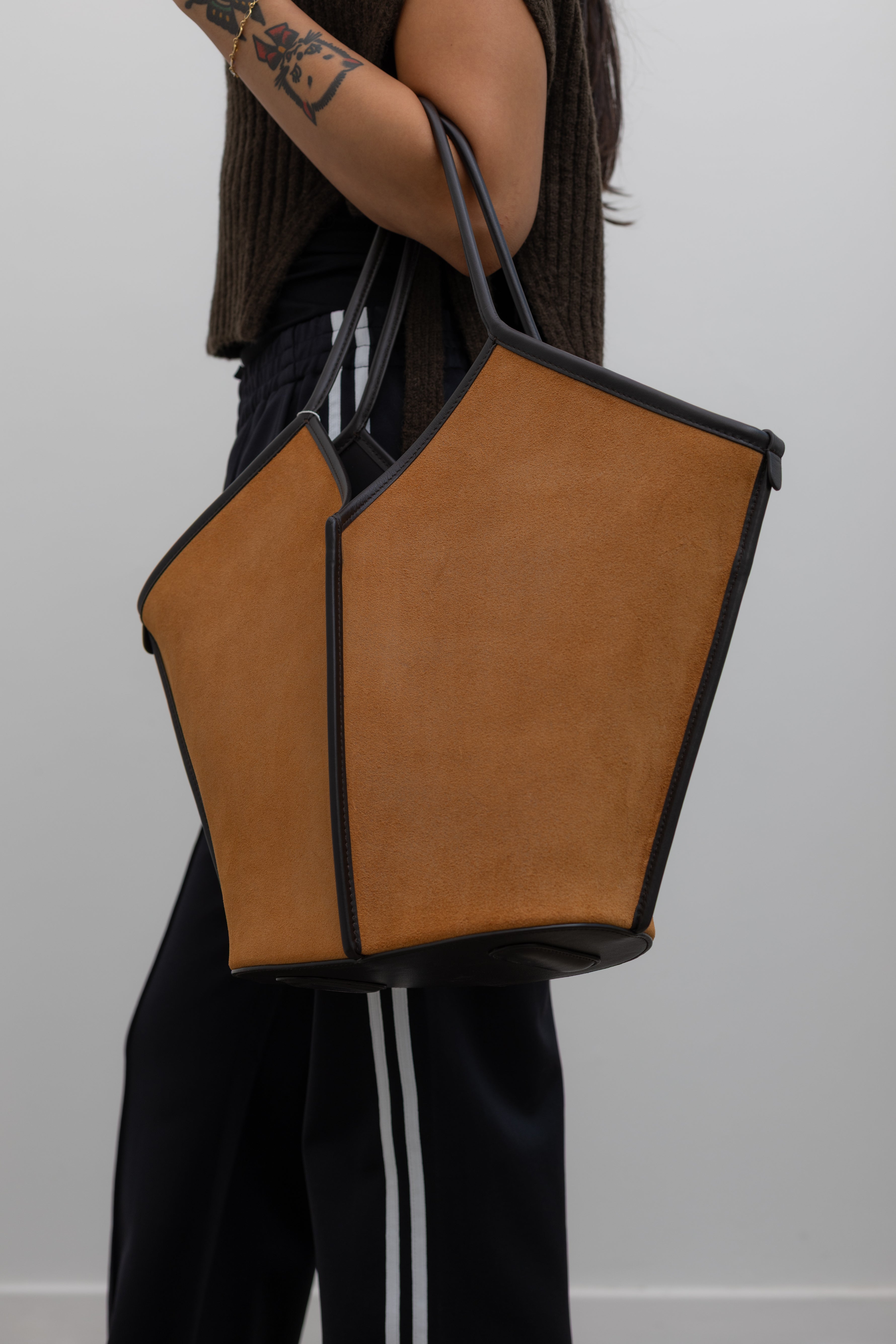 Calella Suede Trim Tote Bag