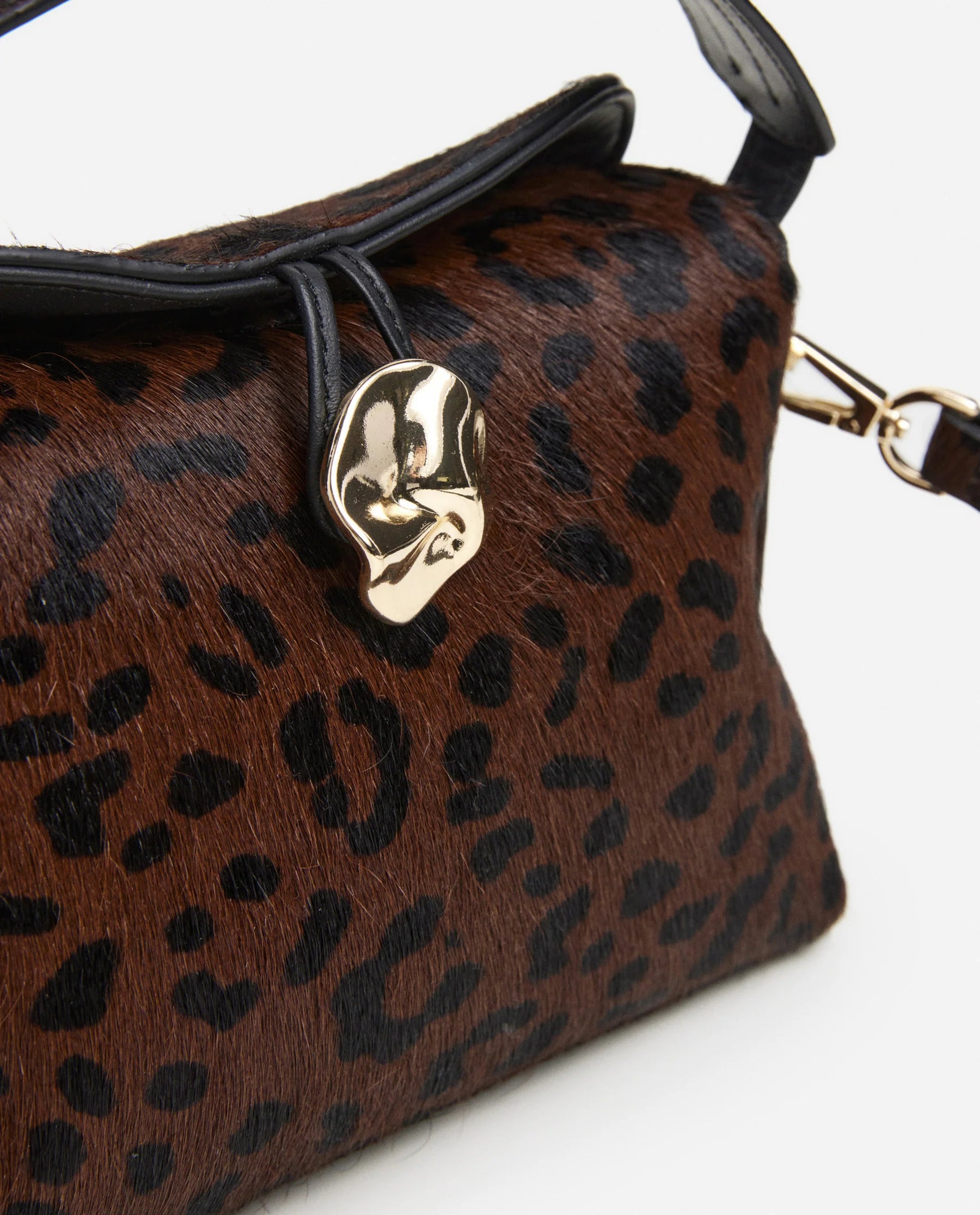 Hanna Mini Bag Leather Hair Leo