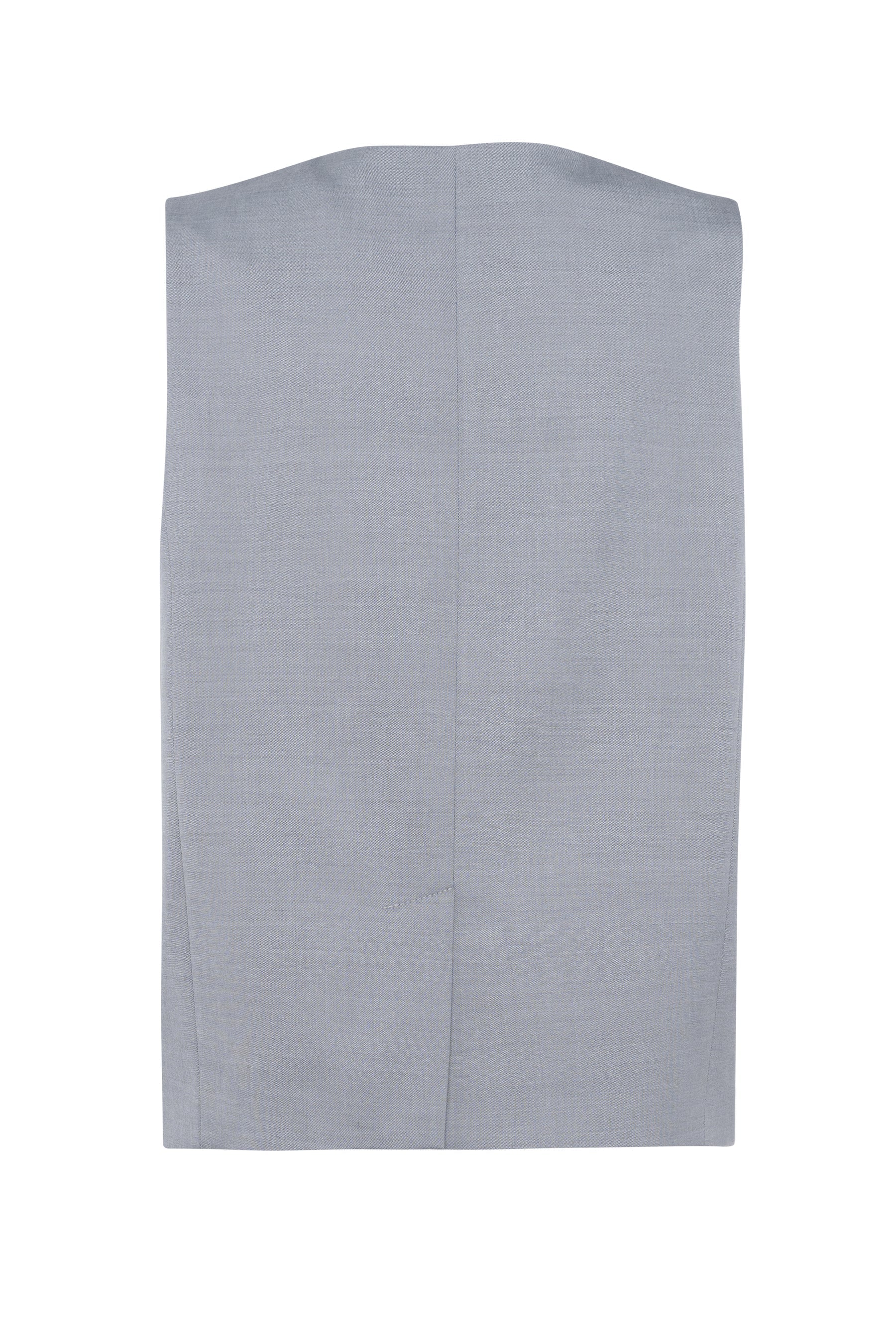 Gabriel Grey Cool Wool Button Down Vest