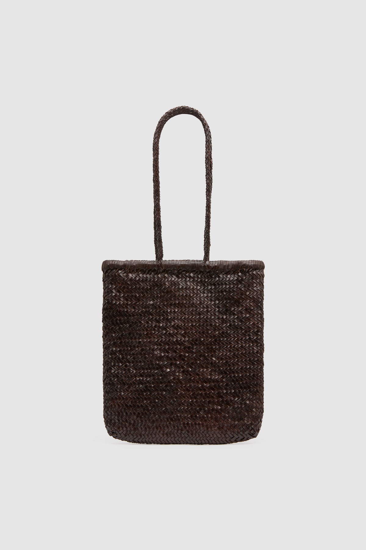Chocolate Bagu Woven Tote