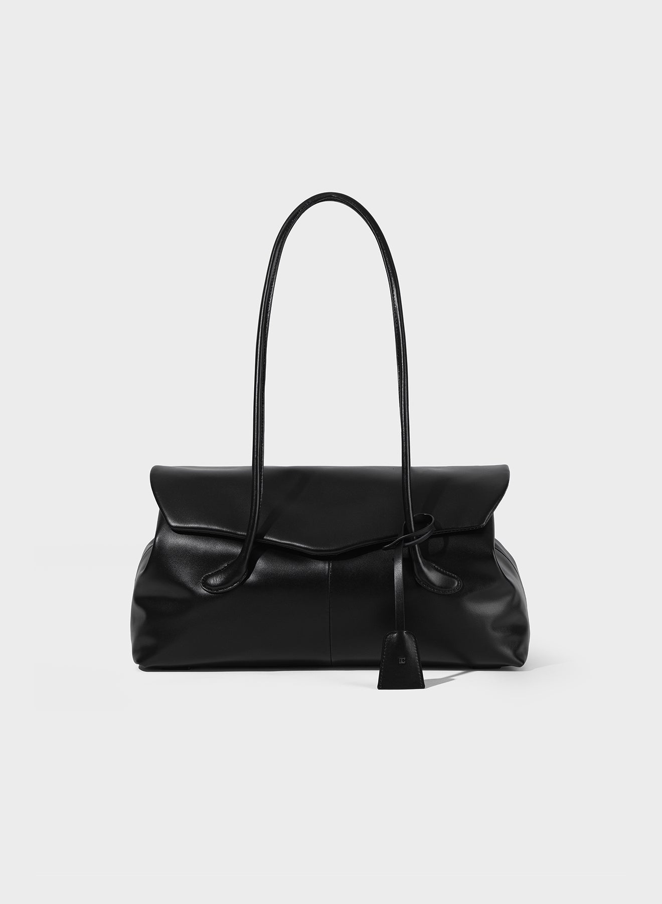 Black Haricot Flap Mini Bag