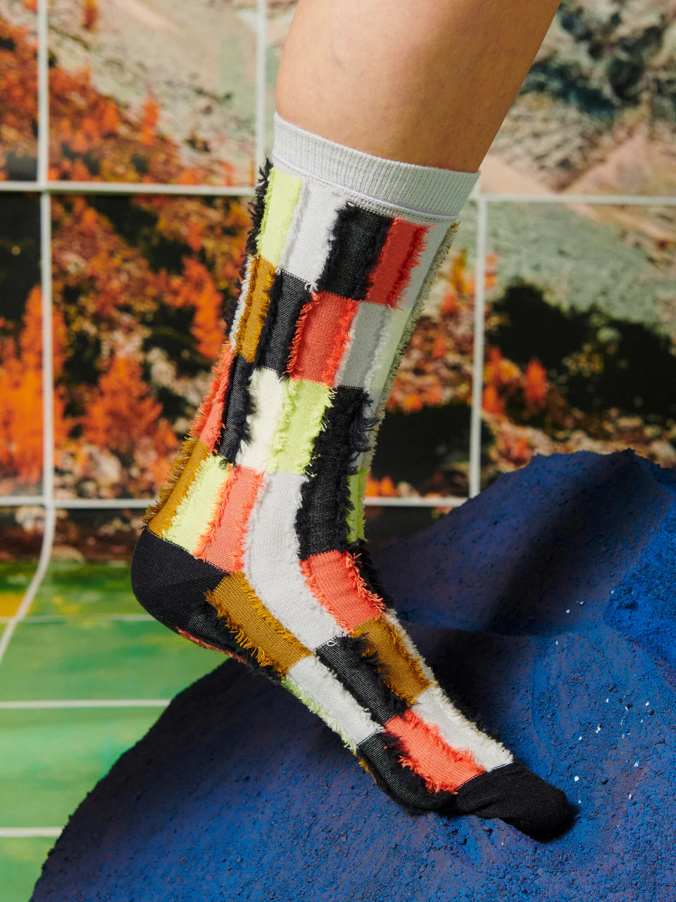 Reversed Square Socks