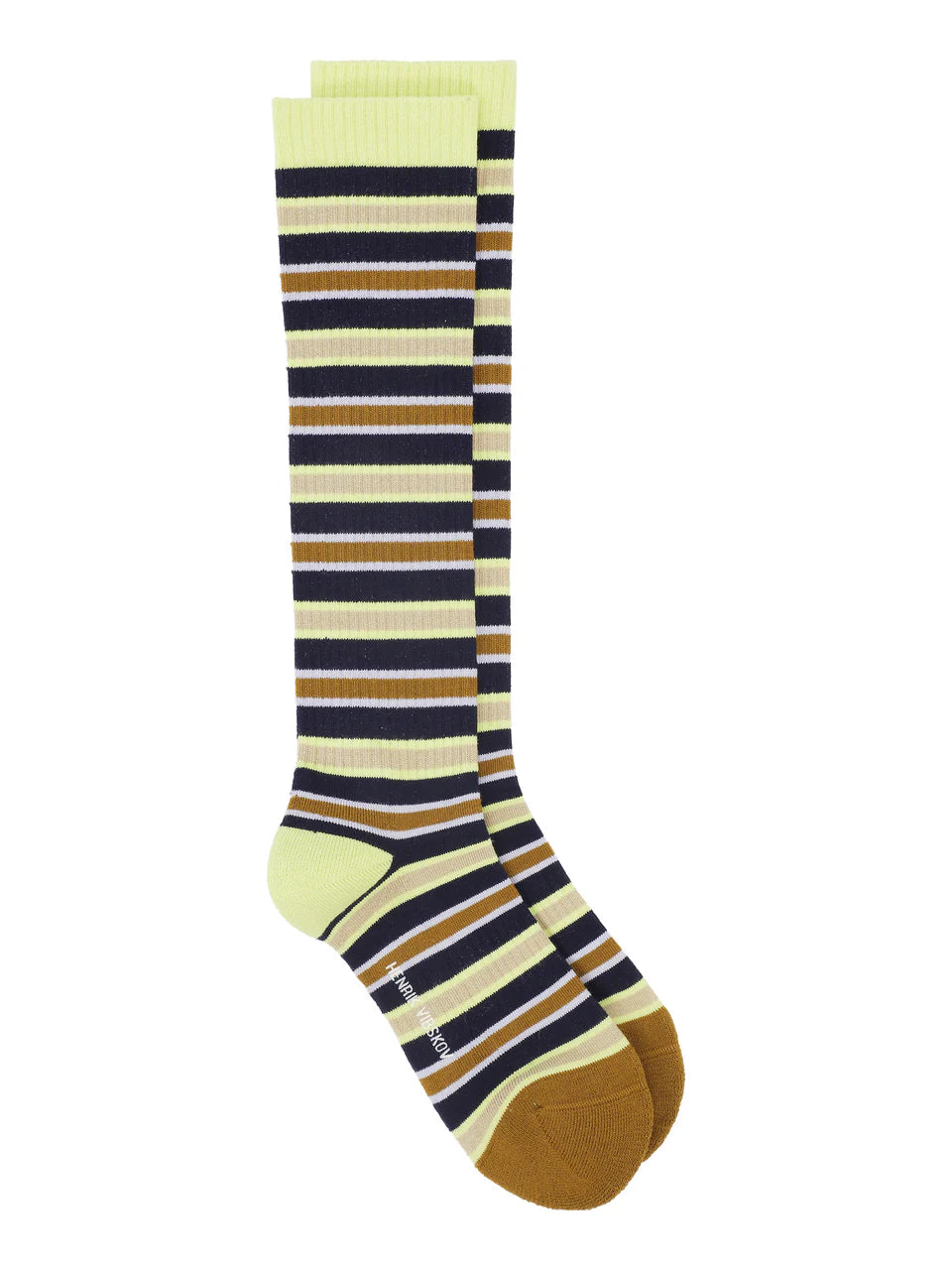 Henrik Vibskov Womens Multi Color Line Stripe Socks at Alas Eius