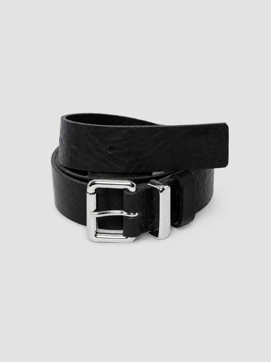 Rima Black Leather Belt