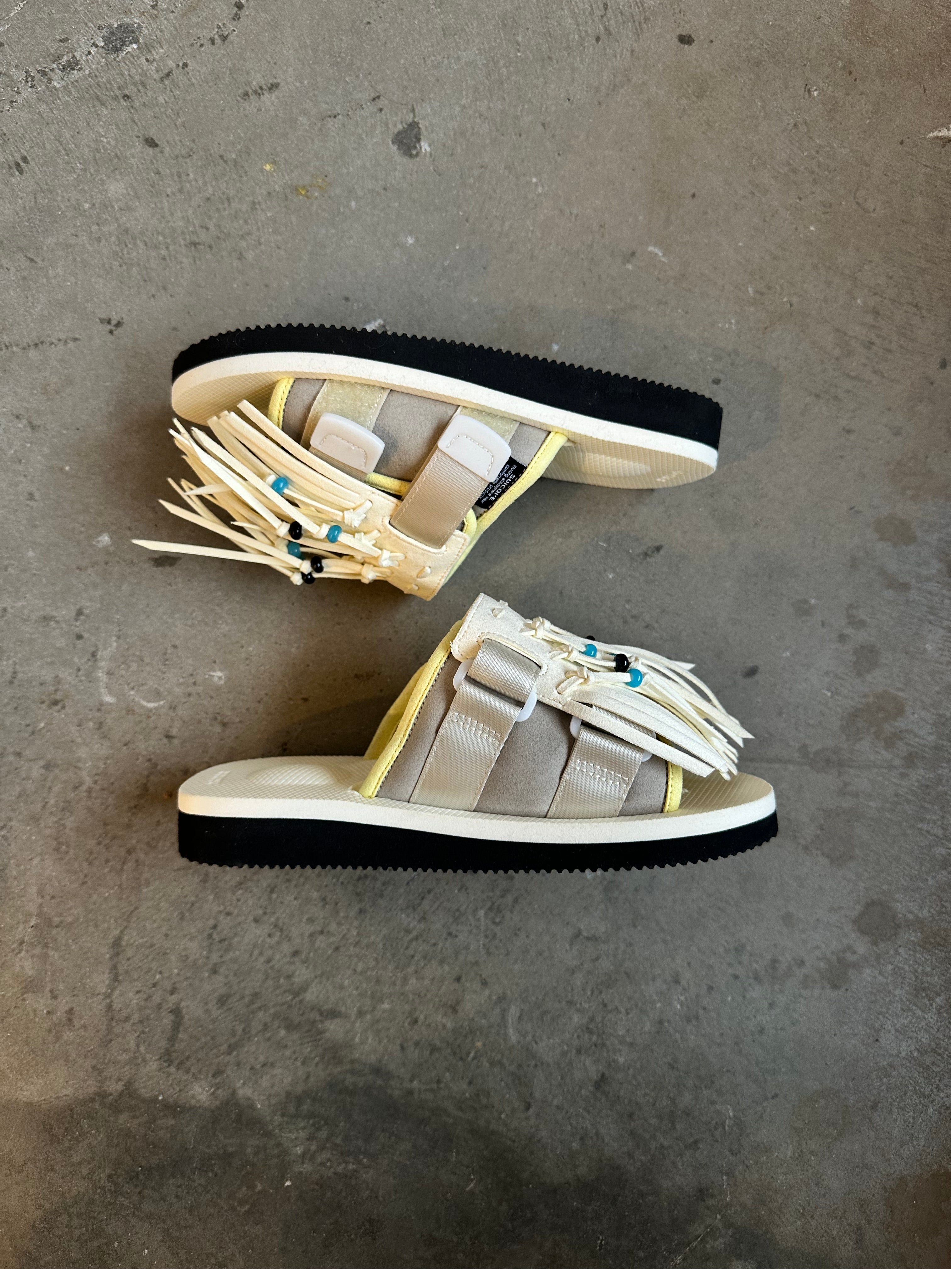 Suicoke Hoto-Cab Beaded Fringe Slide