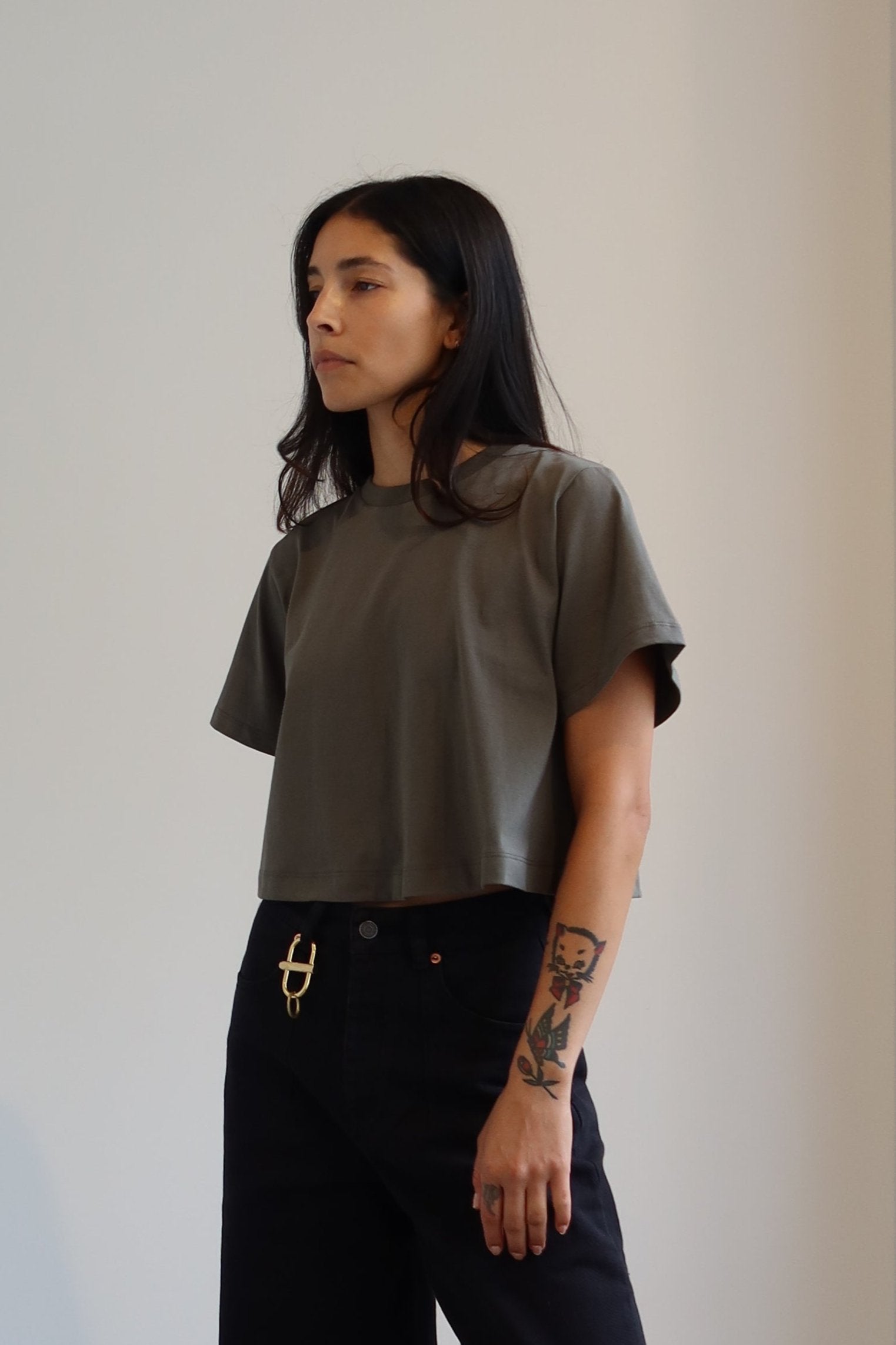 Forest Relaxed Cropped T-Shirt