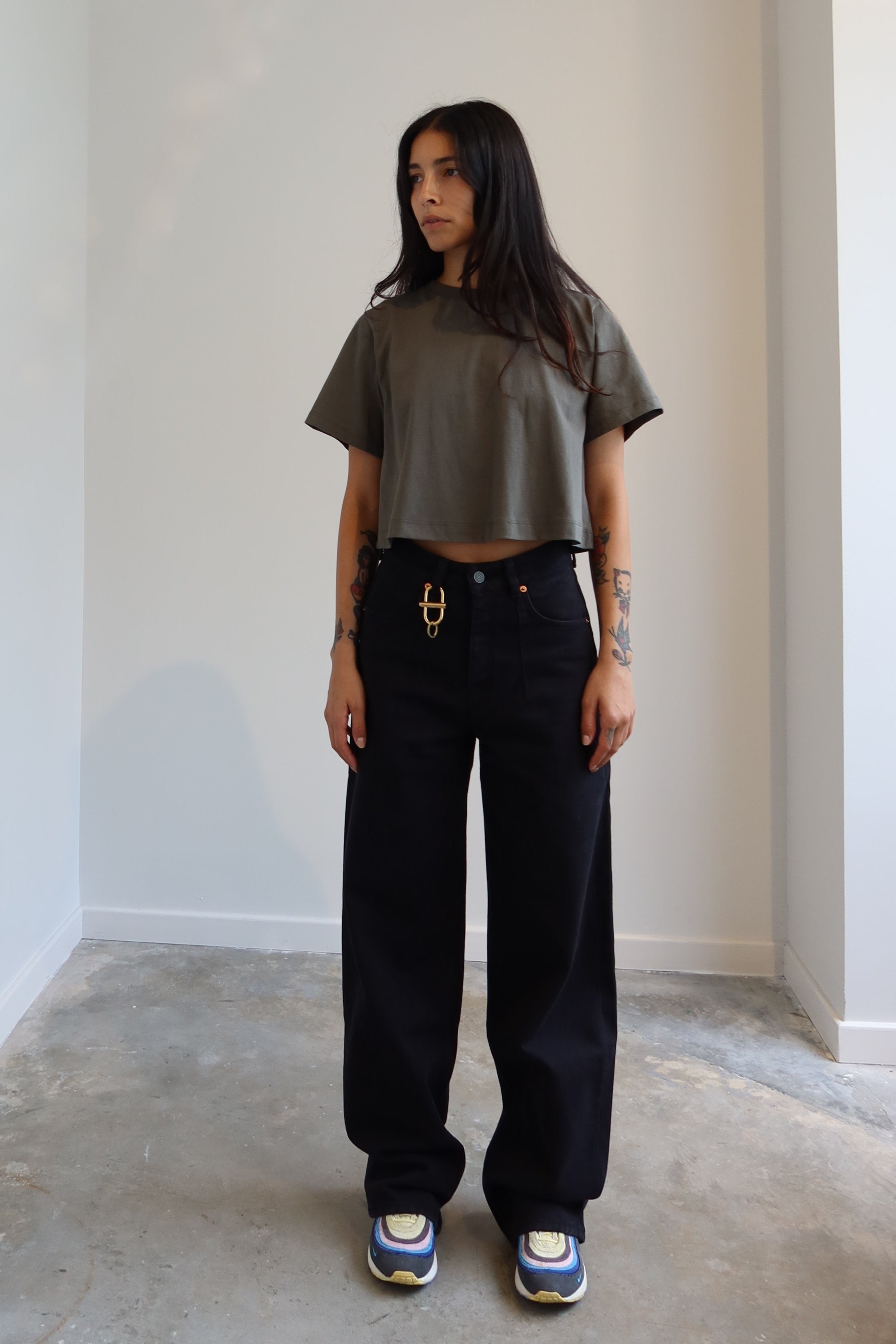 Forest Relaxed Cropped T-Shirt