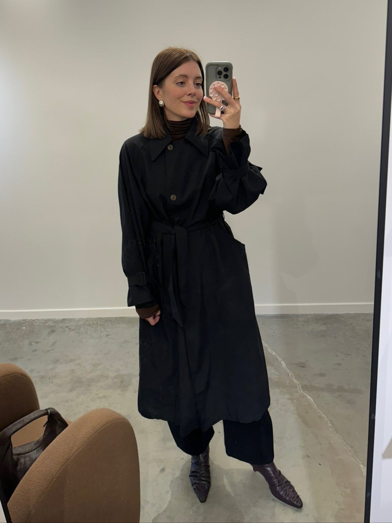 Black Duster Trench Coat