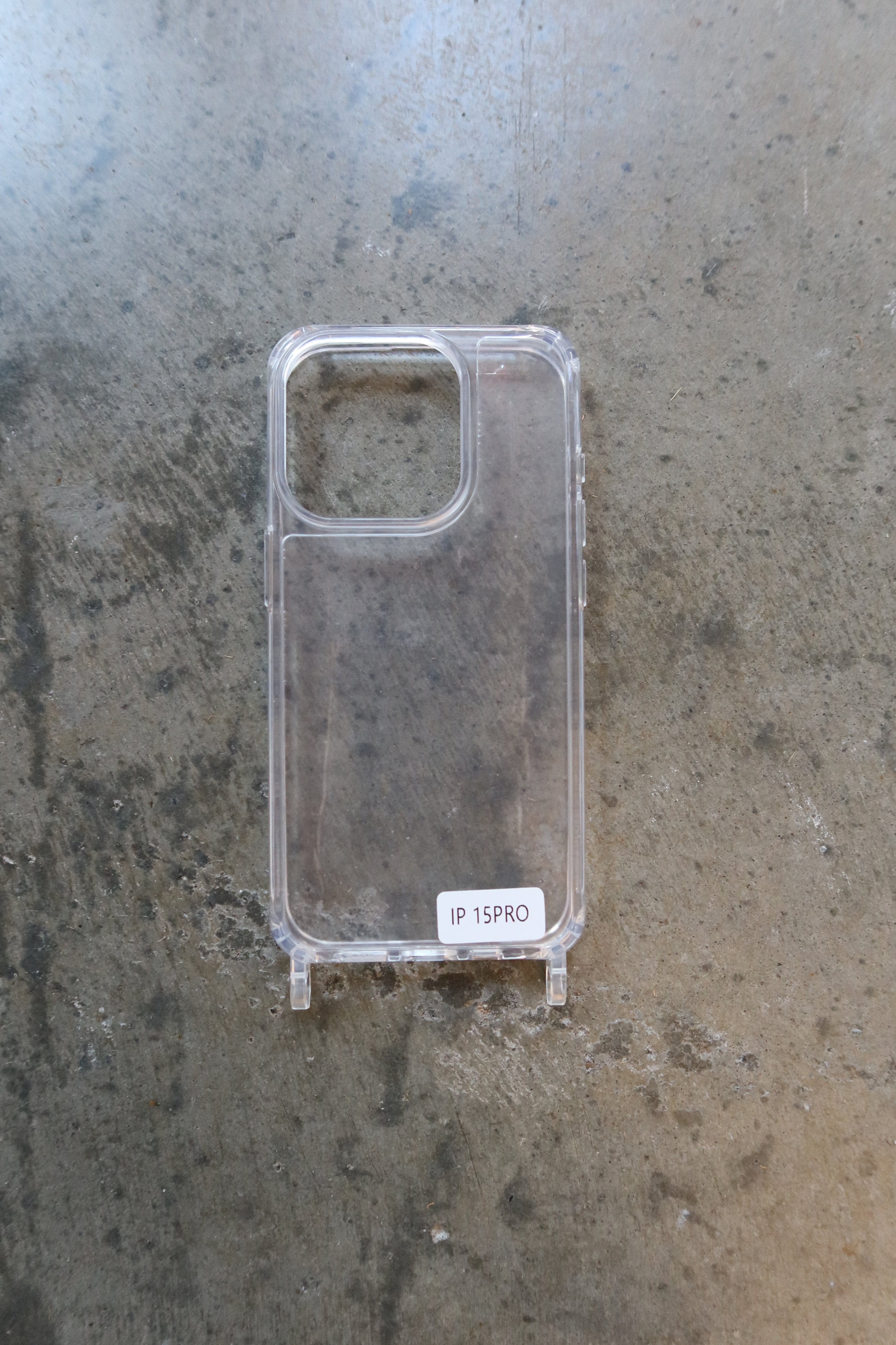 Ina Seifart Elevated Clear iPhone  beaded necklace case. Designed with two hoops on the bottom for easy attachment at Alas Eius.