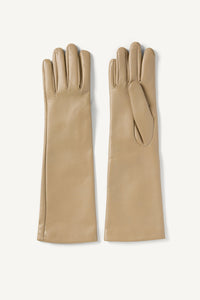 Taupe Park Leather Gloves