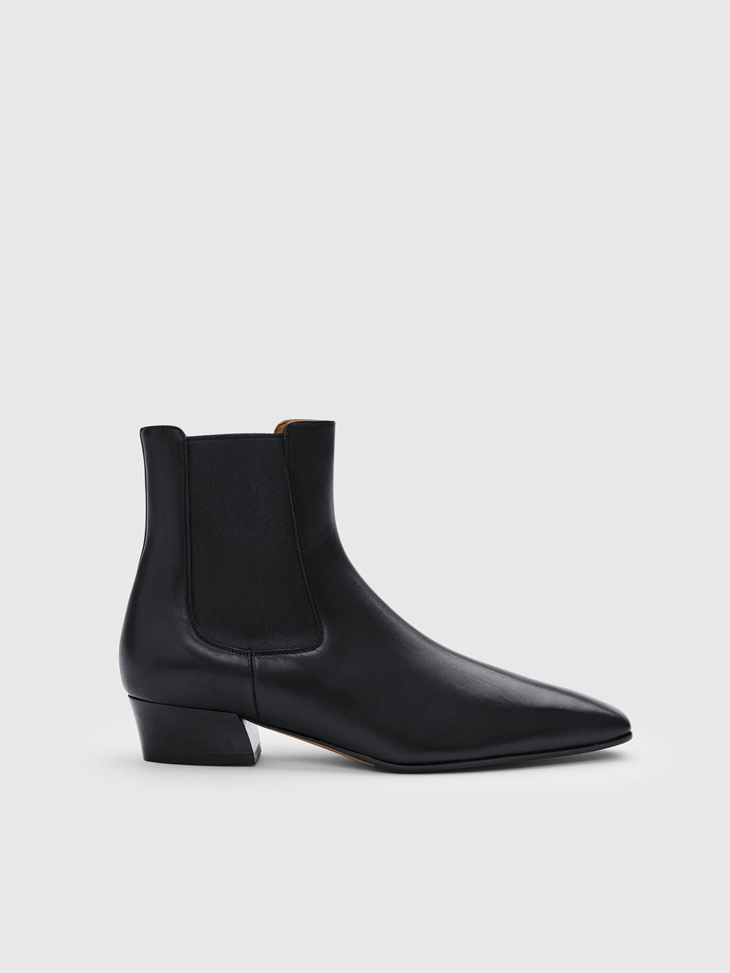 Nemoli Black Leather Ankle Boots