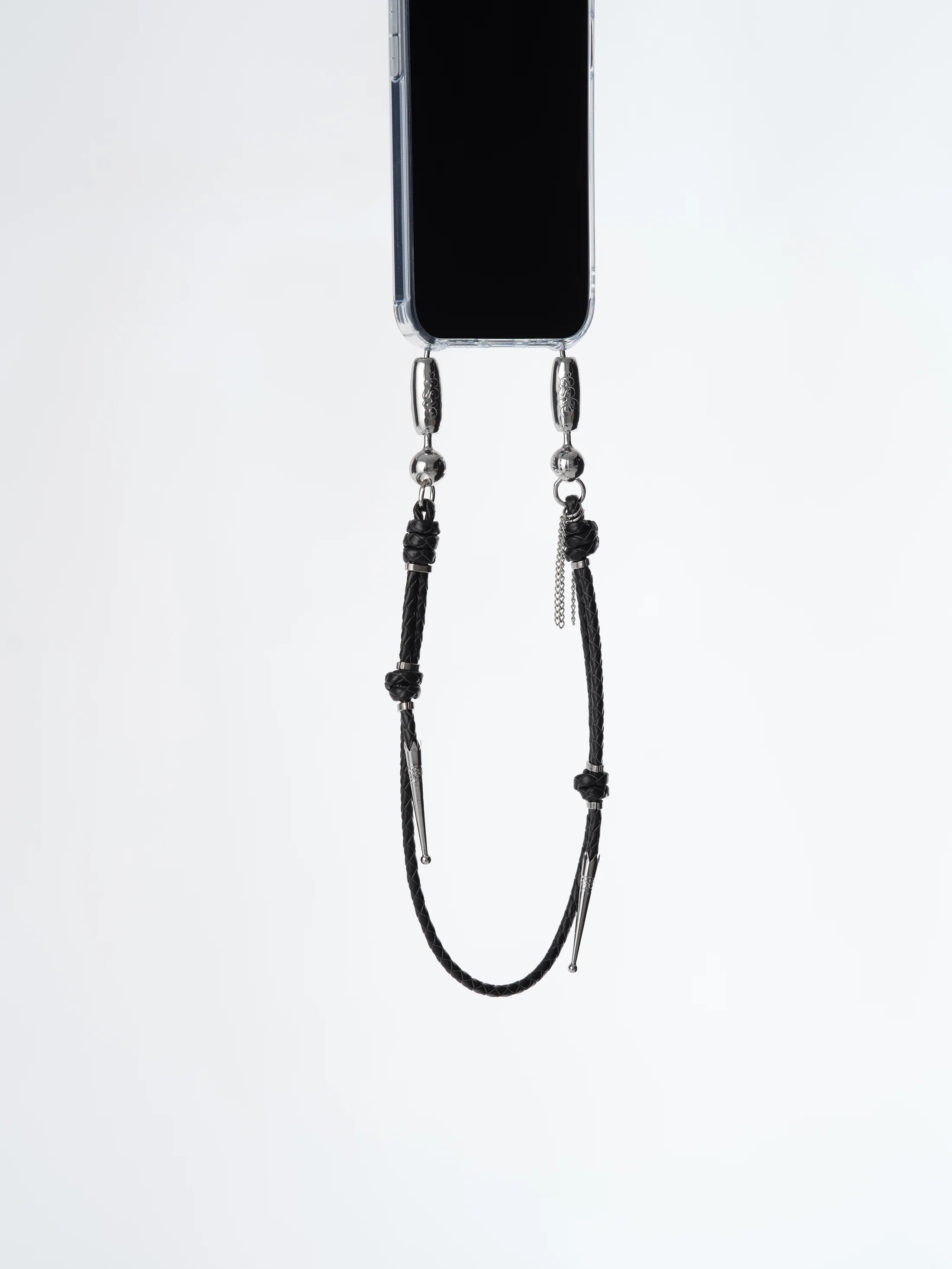 Ossa New York Black Leather Bolo Wristlet at Alas Eius