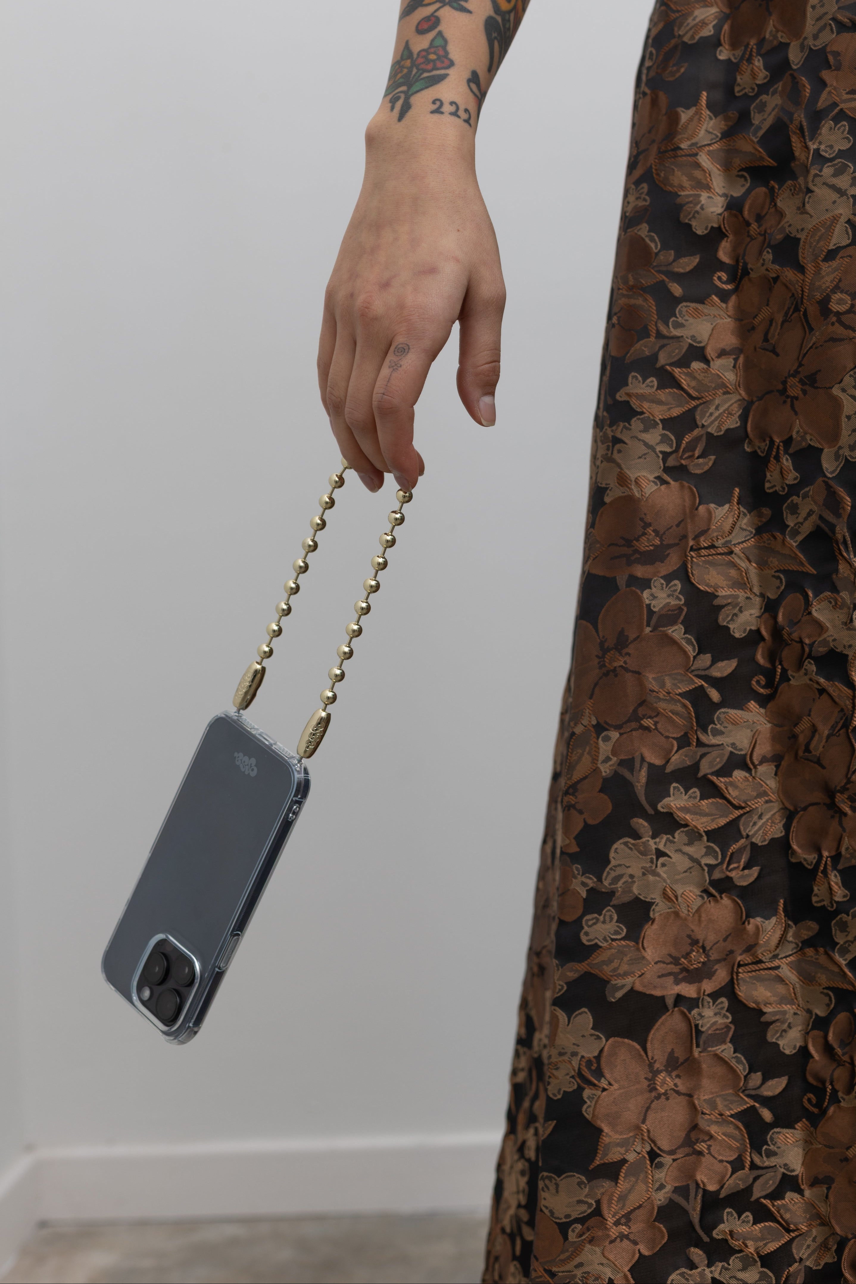 Ossa Ball Chain Cord in High Polished Metal at Alas Eius