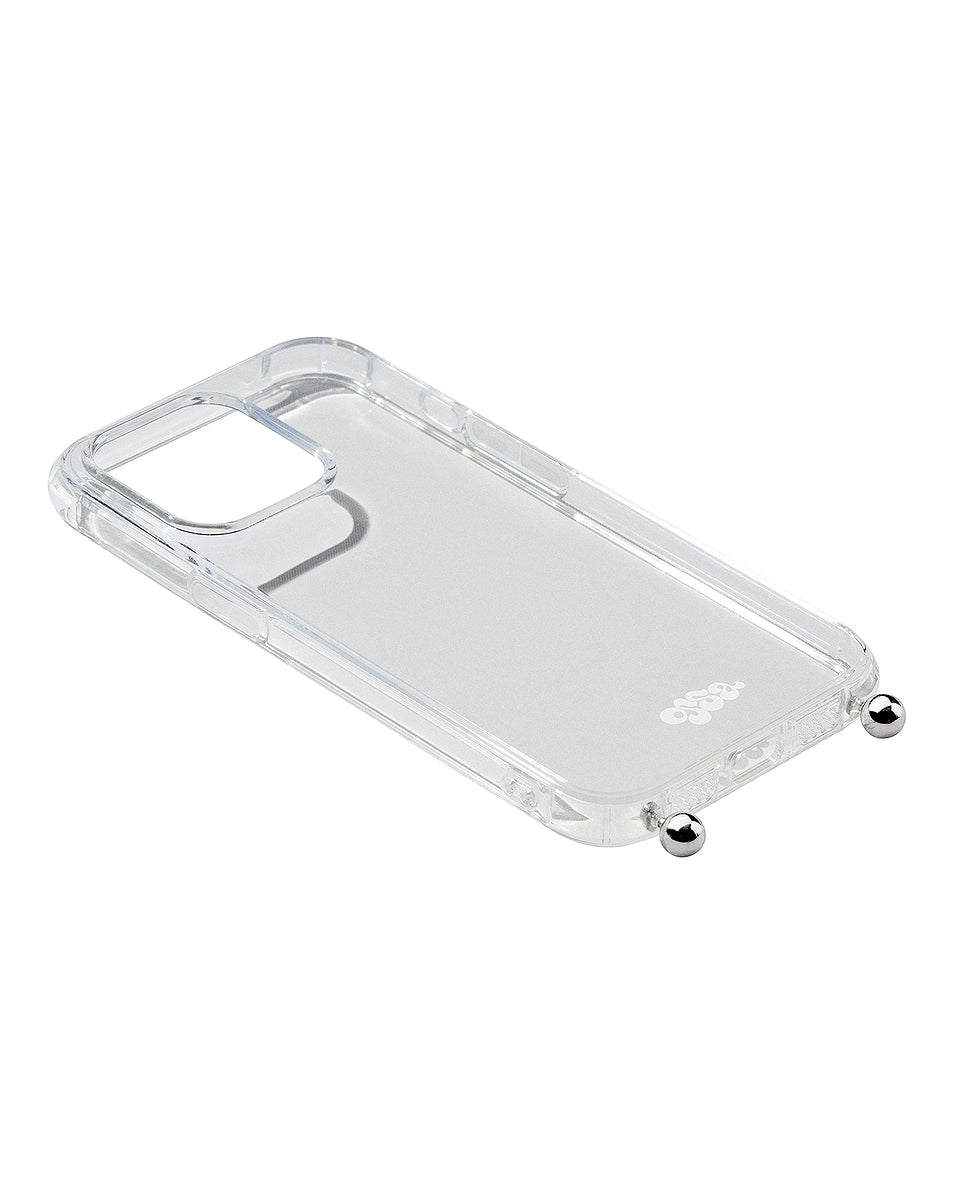 Ossa New York clear phone case with ball studs at alas eius