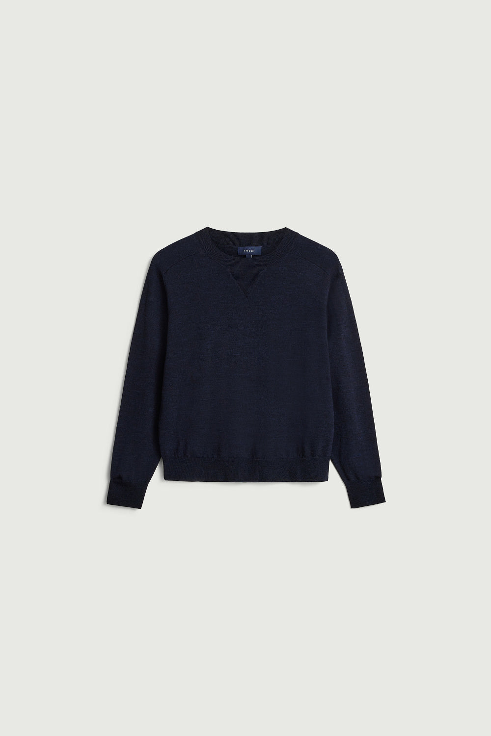Navy Pio Merino Wool Sweater