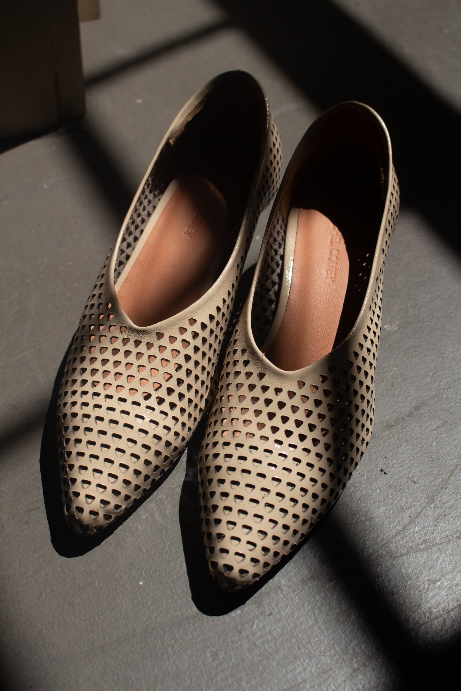 Rachel Comey Spring Womens Footwear Champagne Clemmie Kitten Heel at Alas Eius.