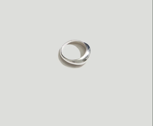 Mini Silver Dome Ring
