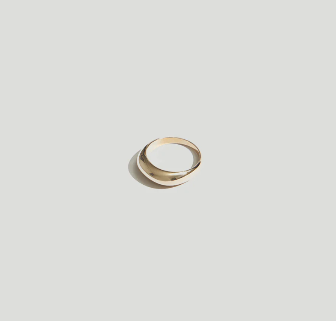 Mini Gold Dome Ring